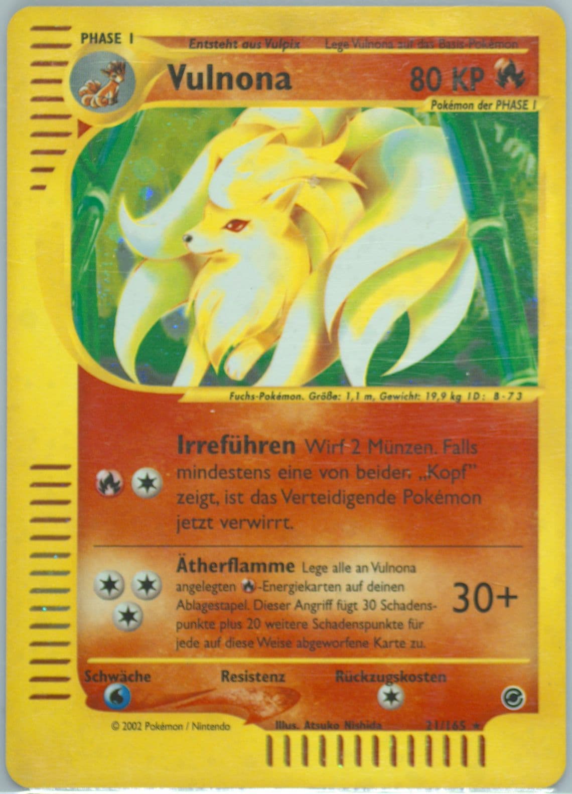 Vulnona-Holo German (21) 2002 Pokemon Expedition