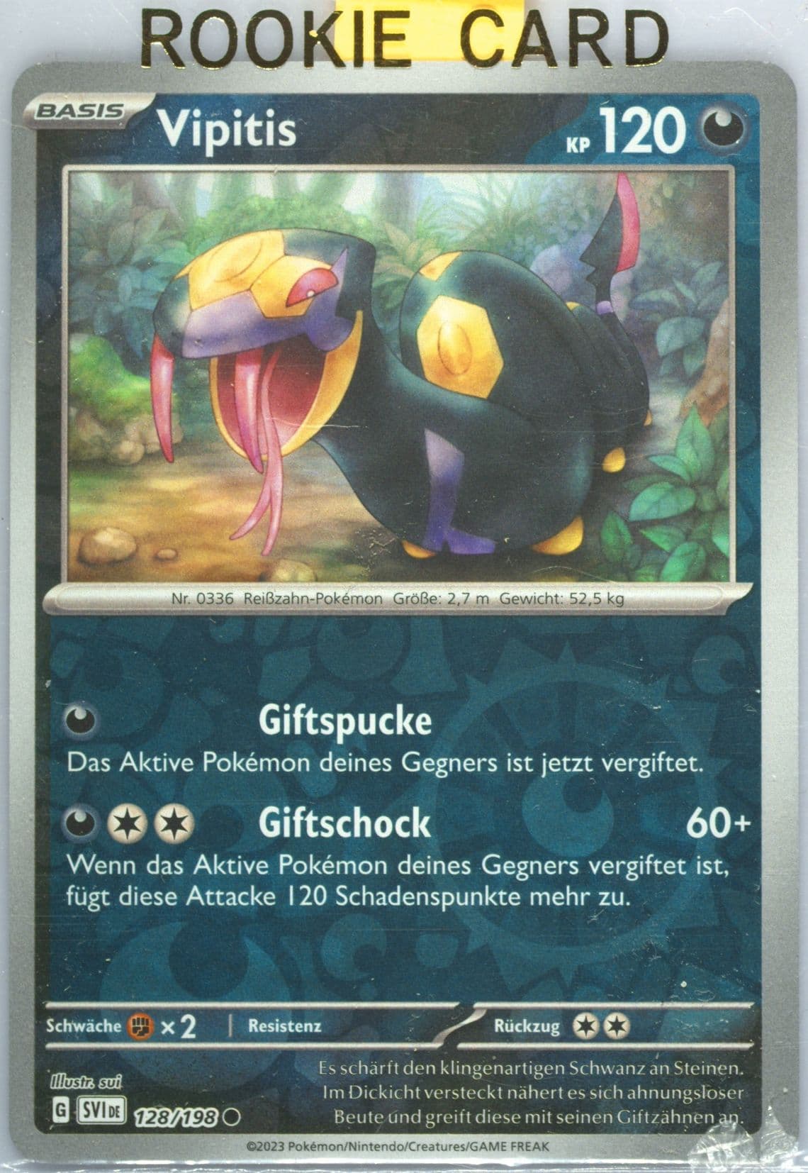 Seviper Reverse Holo (128) 2023 Pokemon German Svi de-Scarlet & Violet