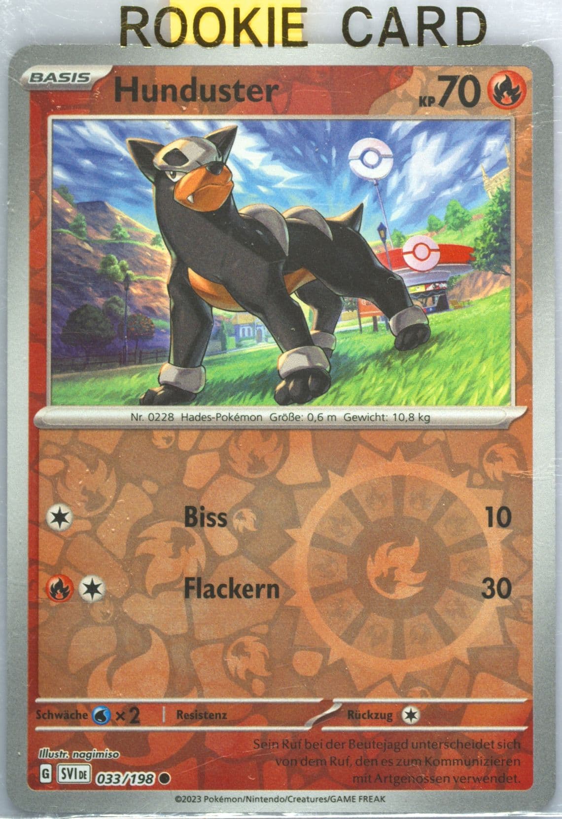 Houndour Reverse Holo (033) 2023 Pokemon German Svi de-Scarlet & Violet