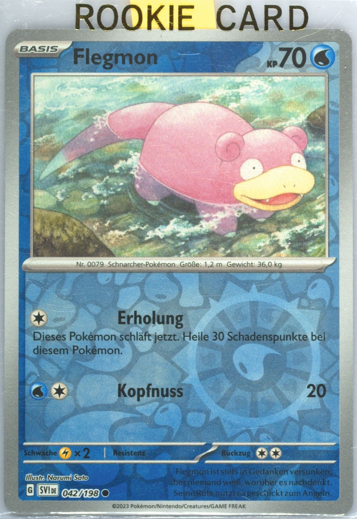 Slowpoke Reverse Holo (042) 2023 Pokemon German Svi de-Scarlet & Violet