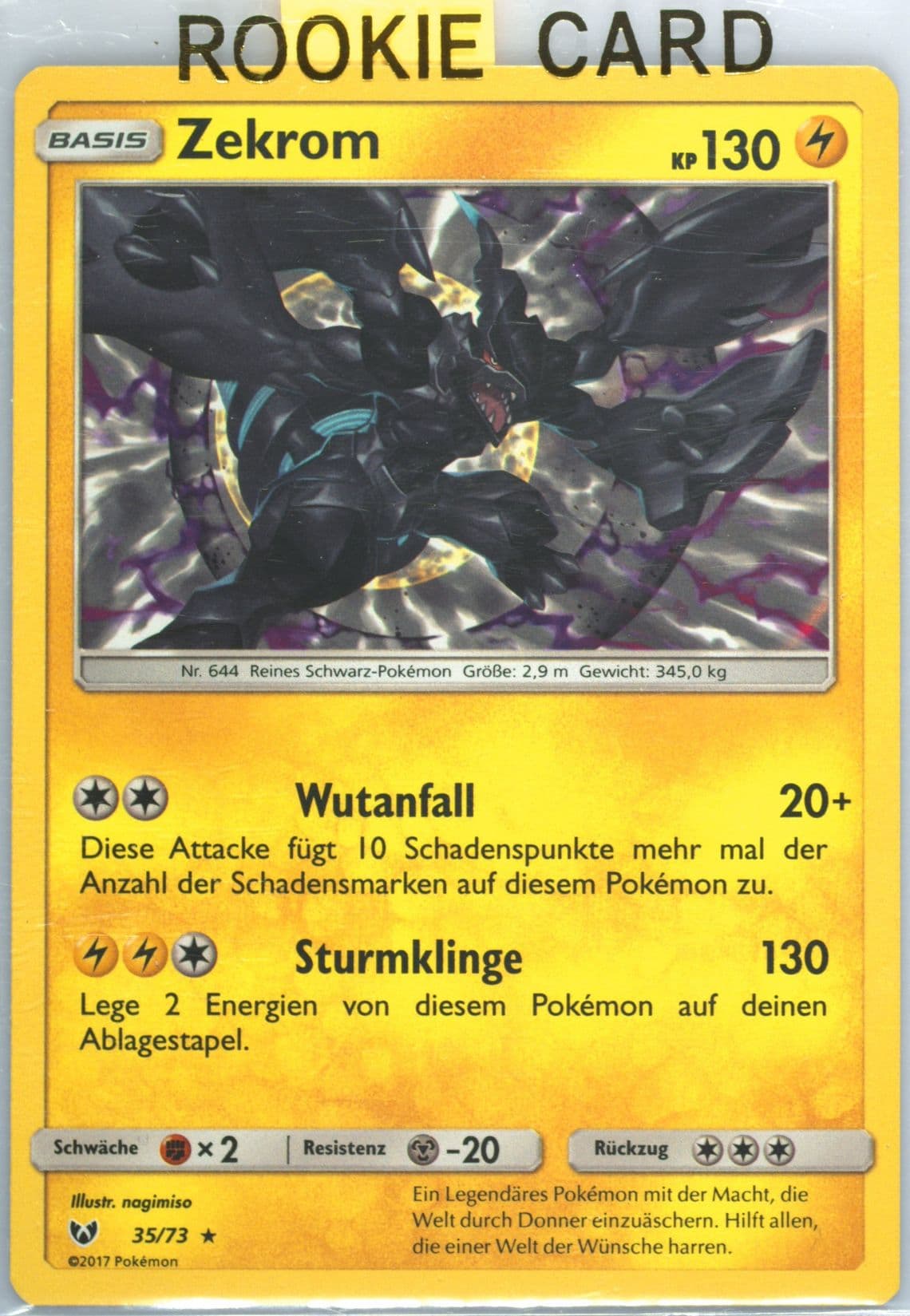 Zekrom-Holo German (35) 2017 Pokemon Sun & Moon Shining Legends