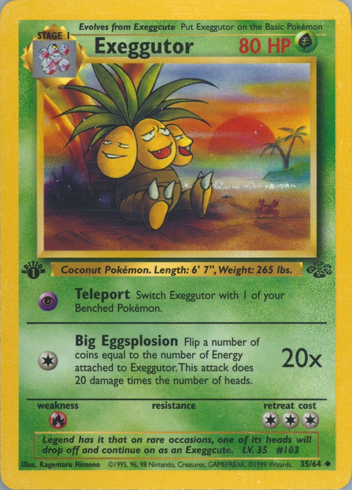 Exeggutor 1st Edition (35) 1999 Pokemon Jungle