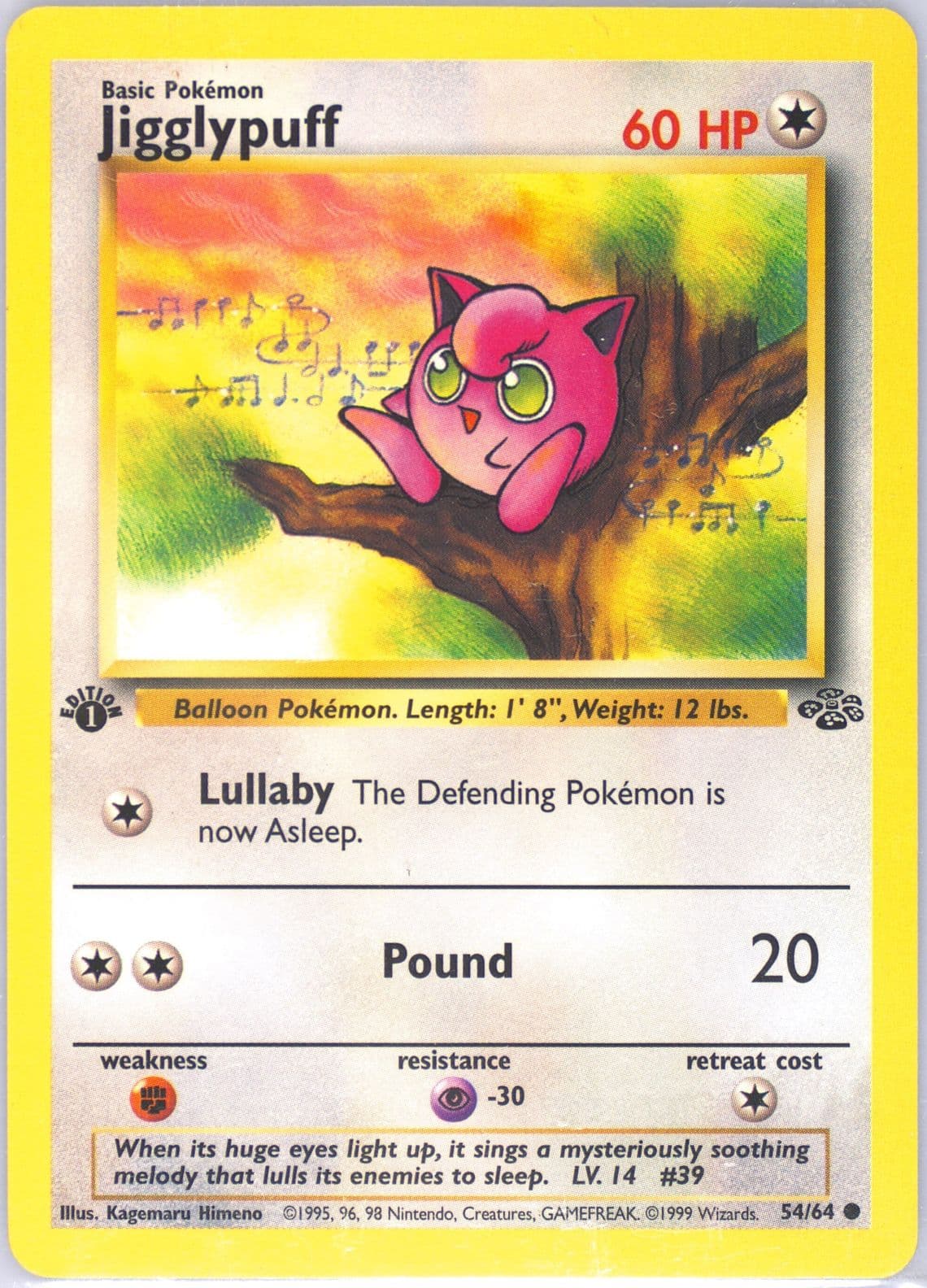 Jigglypuff 1st Edition (54) 1999 Pokemon Jungle