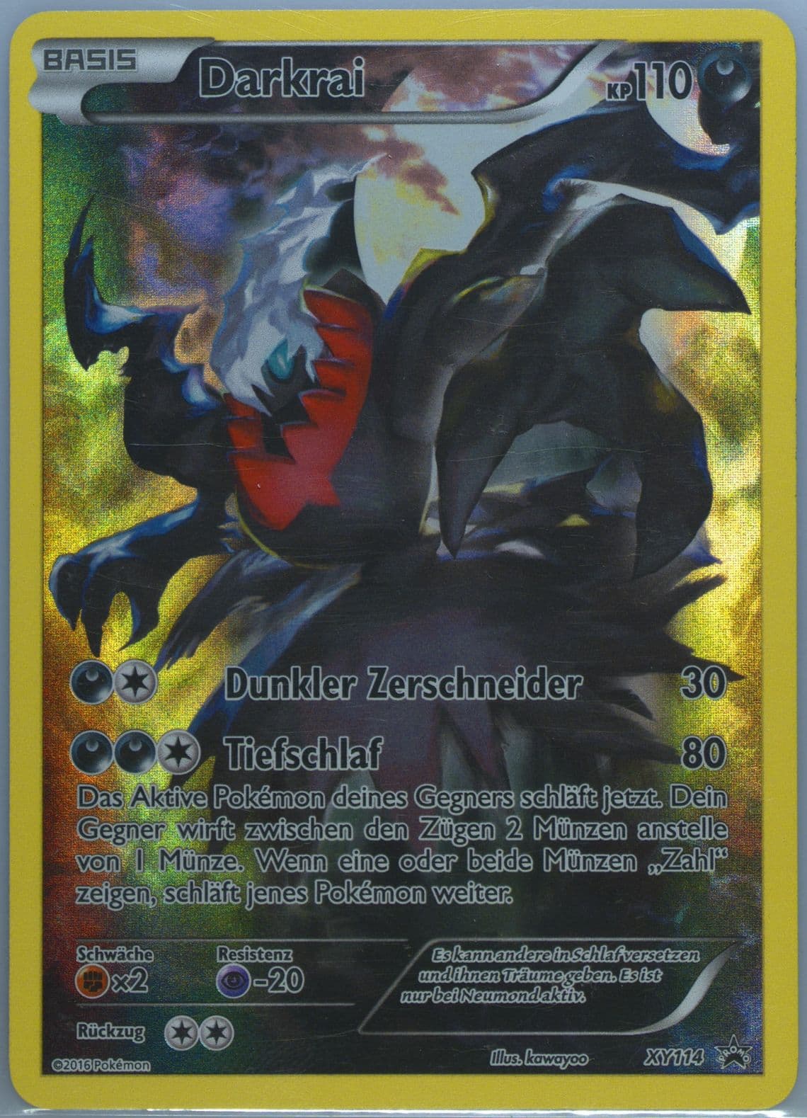 Full Art/Darkrai Mythical Pokemon Collection-German (XY114) 2016 Pokemon XY Black Star Promo