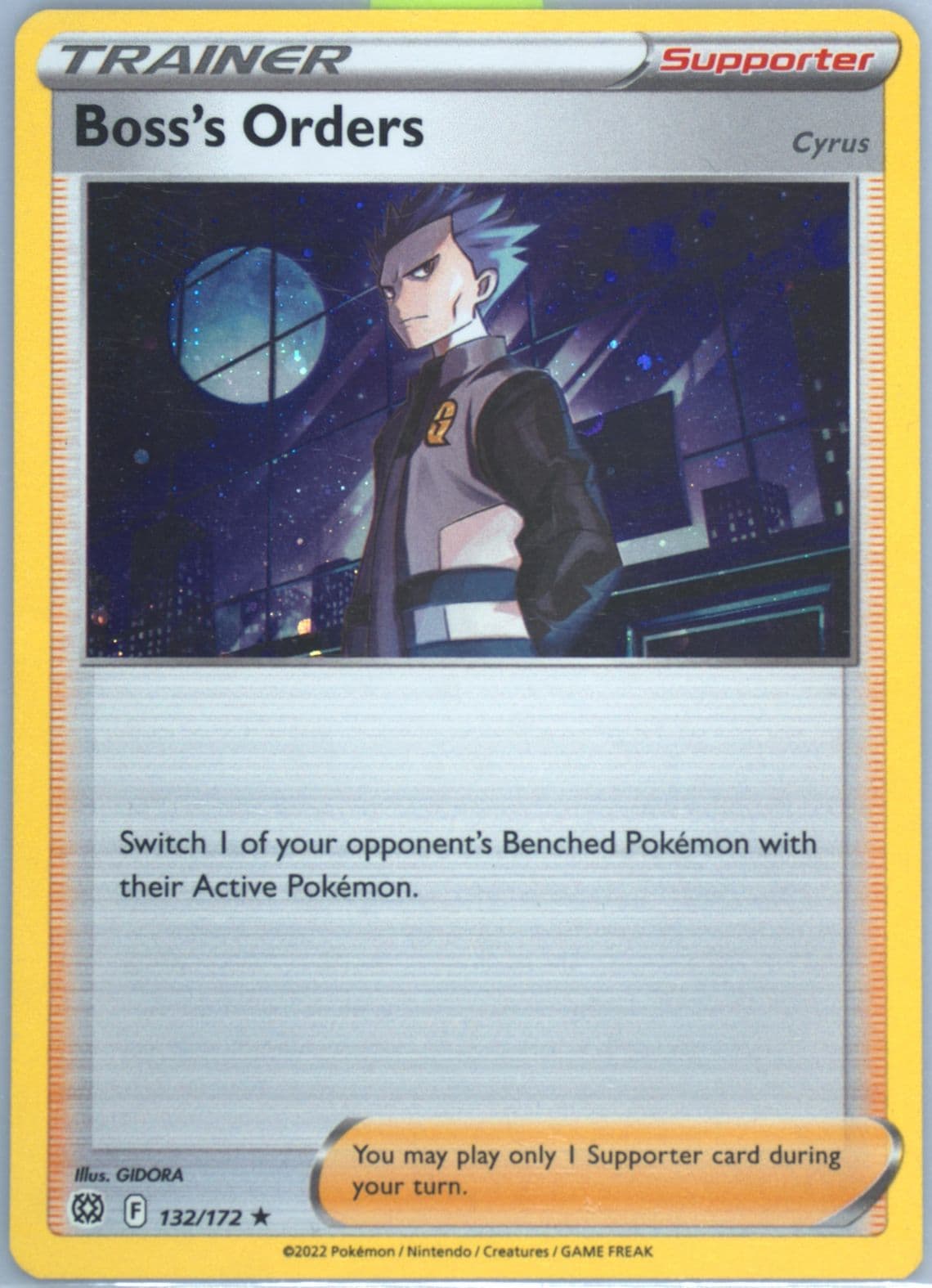 Boss's Orders-Holo Cyrus Premium Tournament Collection (132) 2023 Pokemon Swsh Black Star Promo