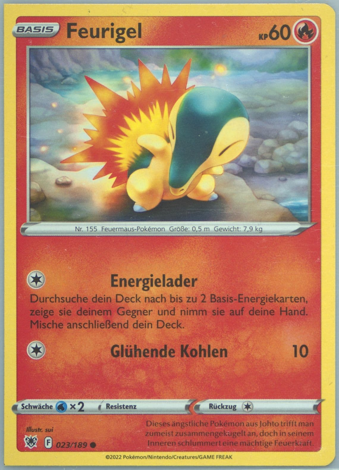 Feurigel German (023) 2022 Pokemon Sword & Shield Astral Radiance