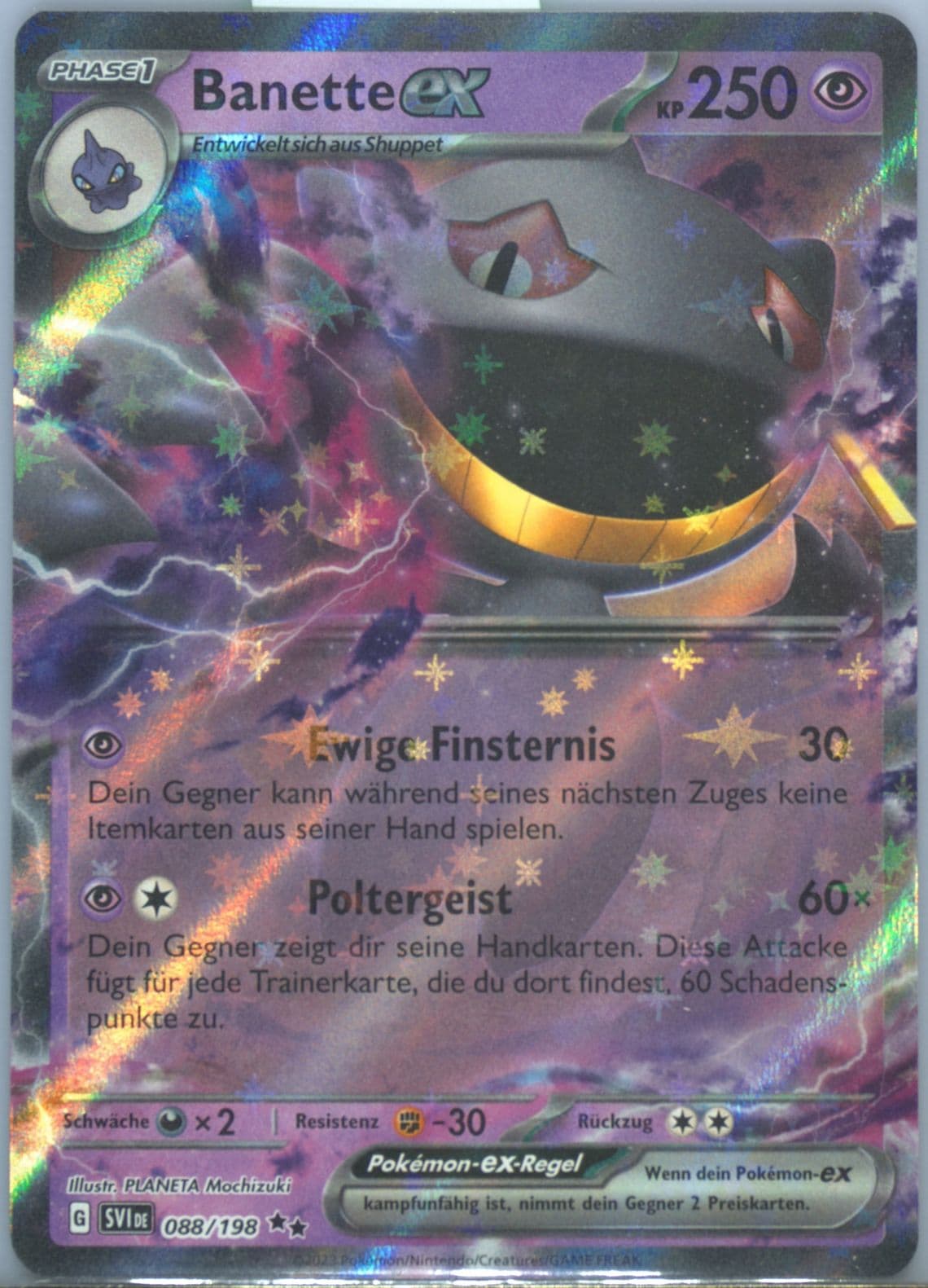 Banette EX (088) 2023 Pokemon German Svi de-Scarlet & Violet