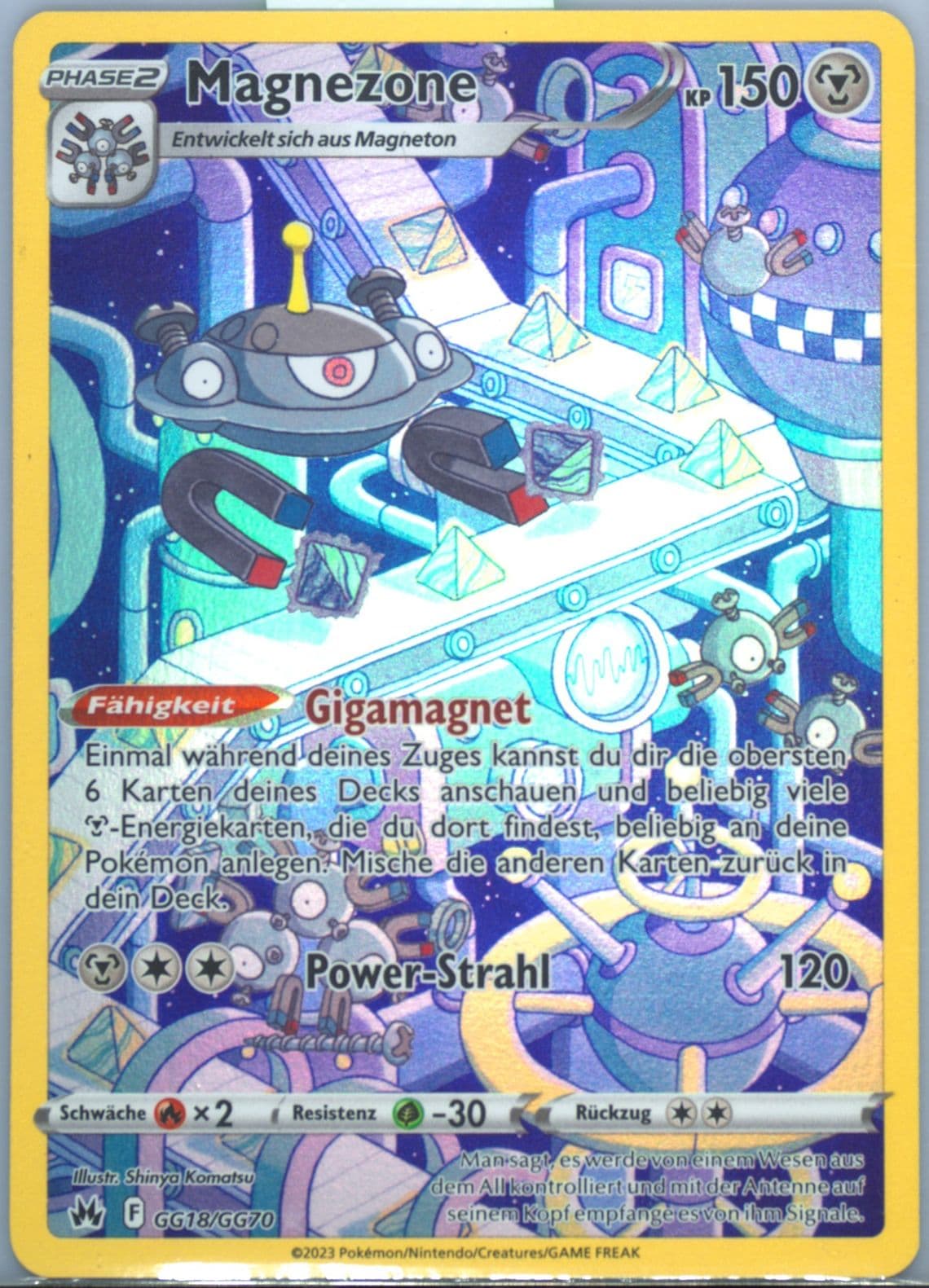 Full Art/Magnezone German (GG18) 2023 Pokemon Sword and Shield Crown Zenith
