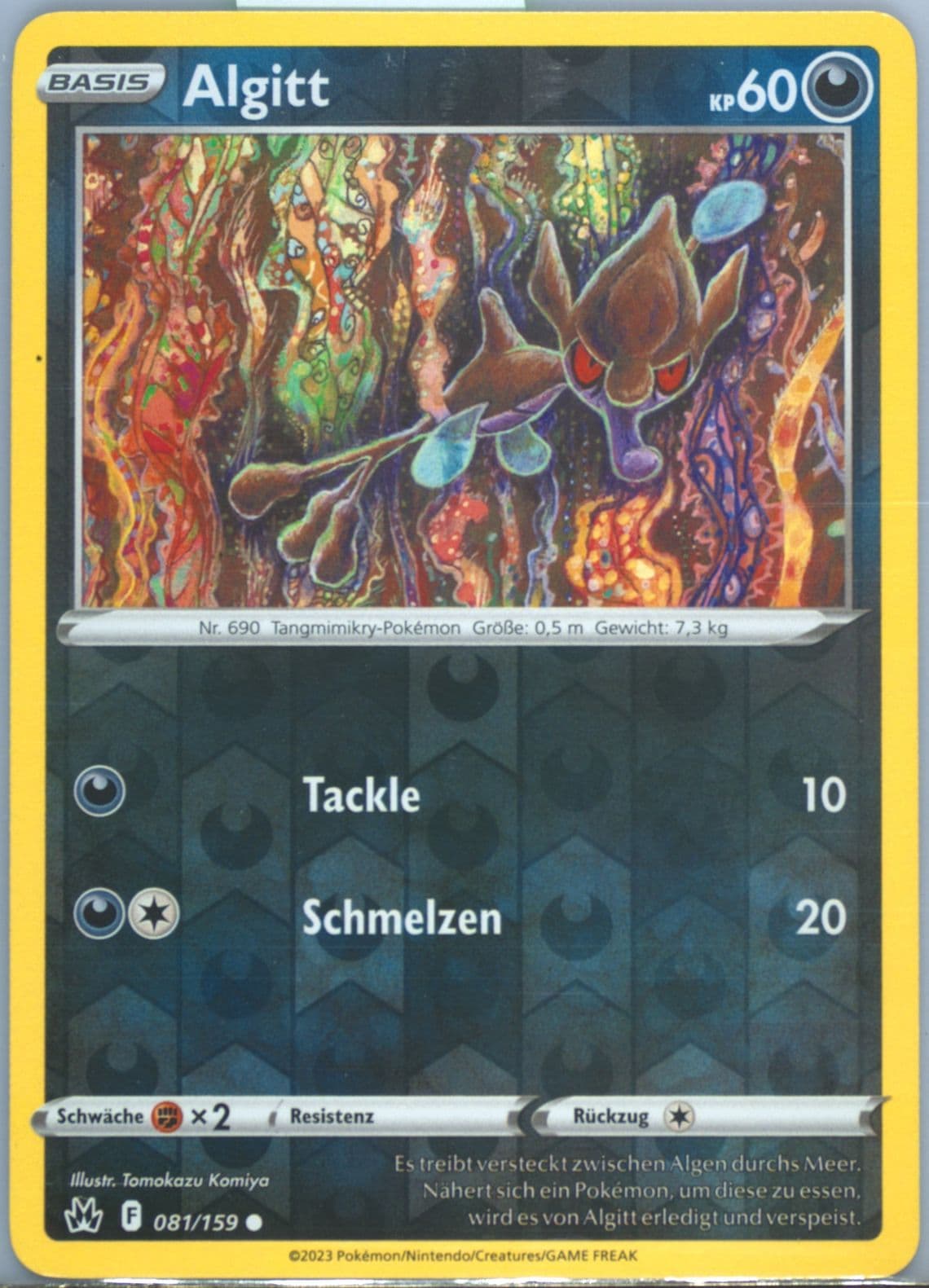 Algitt-Reverse Foil German (081) 2023 Pokemon Sword and Shield Crown Zenith