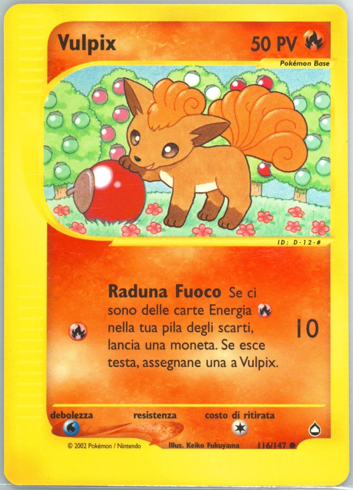 Vulpix Italian (116) 2003 Pokemon Aquapolis