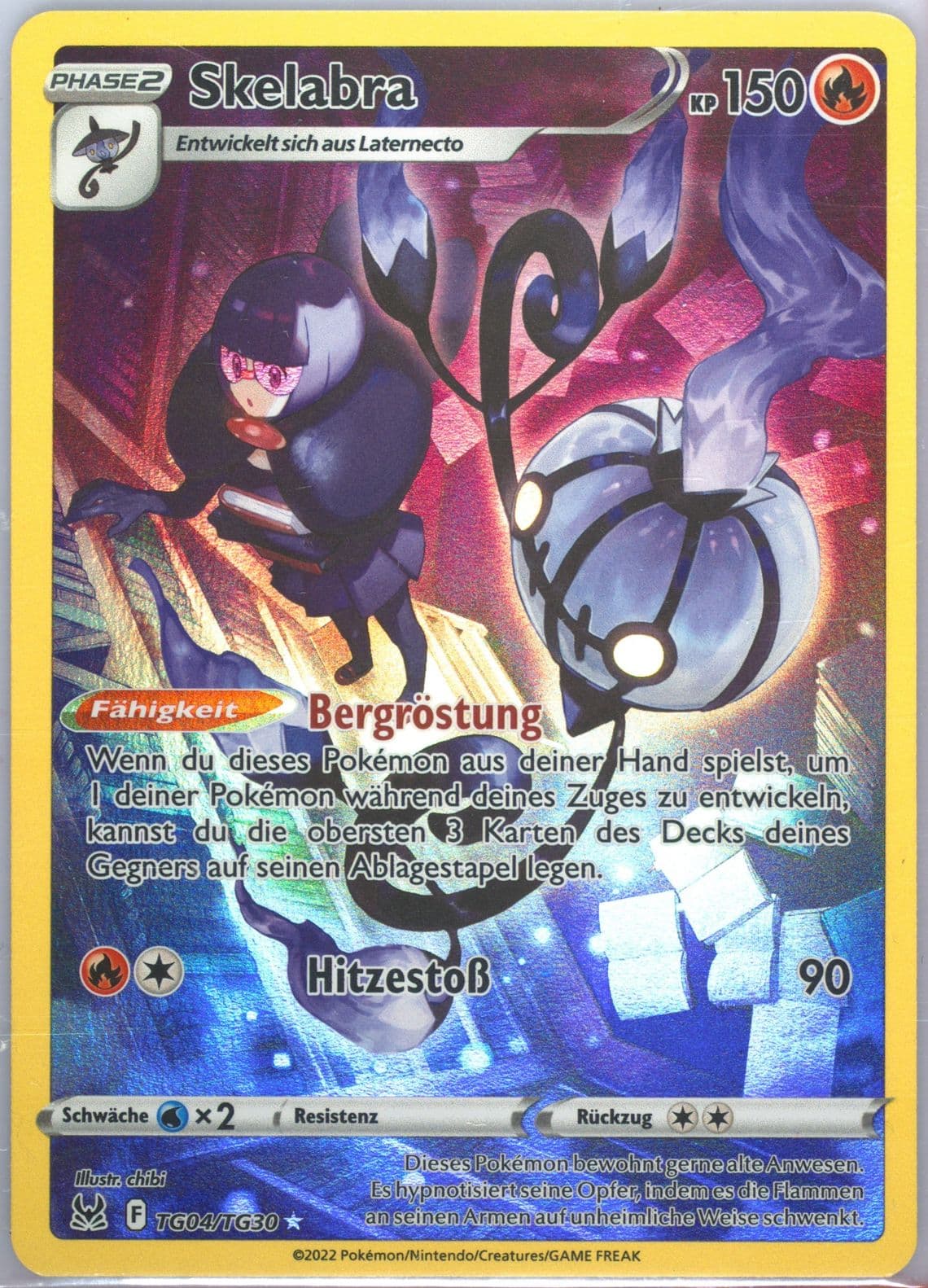 Full Art/Skelabra German (TG04) 2022 Pokemon Sword & Shield Lost Origin