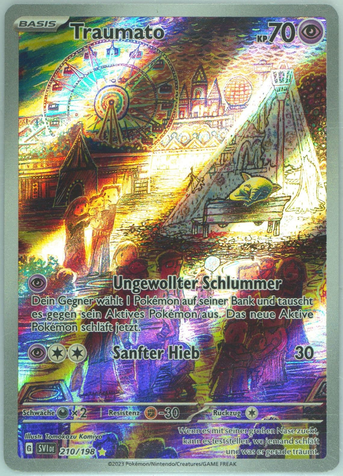 Drowzee Illustration Rare (210) 2023 Pokemon German Svi de-Scarlet & Violet