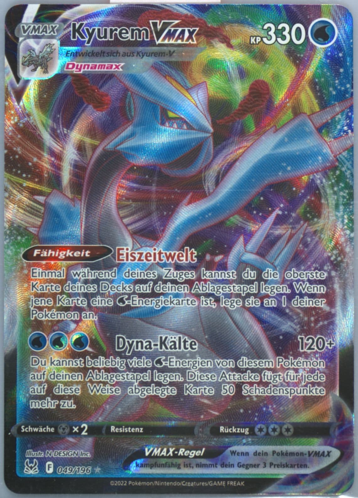 Full Art/Kyurem Vmax German (049) 2022 Pokemon Sword & Shield Lost Origin