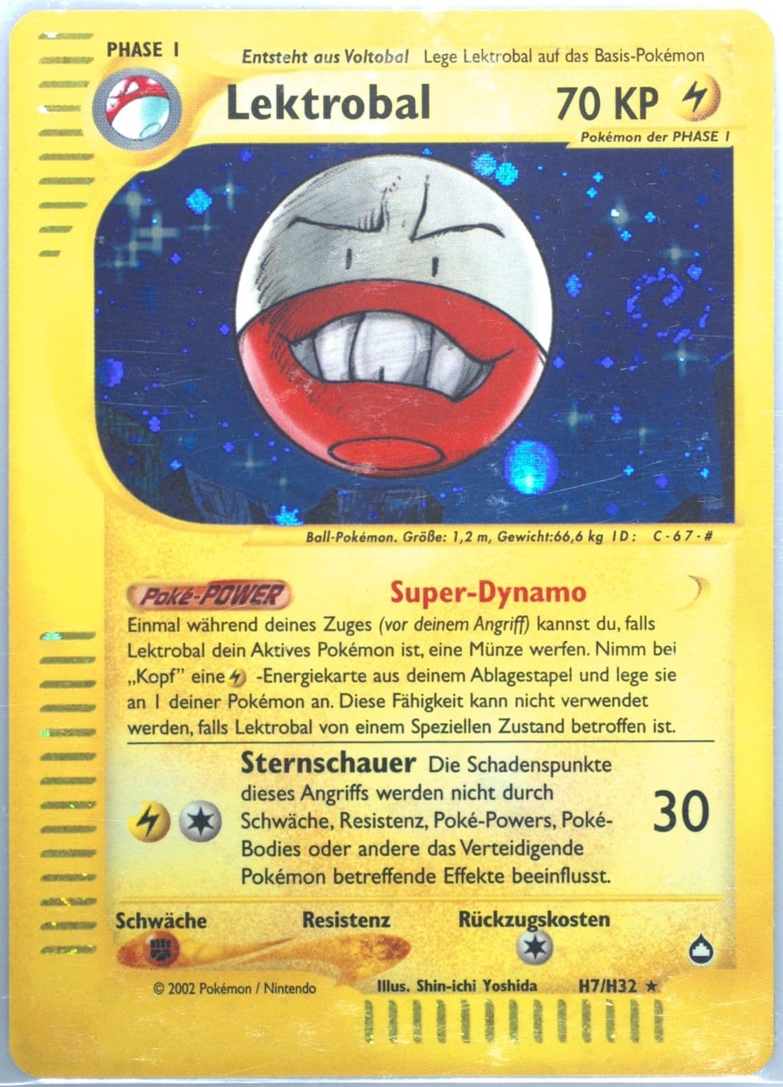 Lektrobal-Holo German (H7) 2003 Pokemon Aquapolis