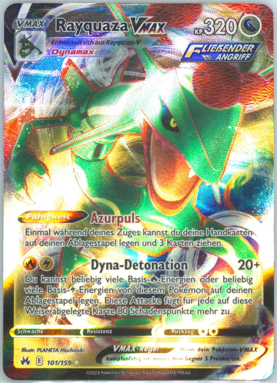 Full Art/Rayquaza Vmax German (101) 2023 Pokemon Sword and Shield Crown Zenith