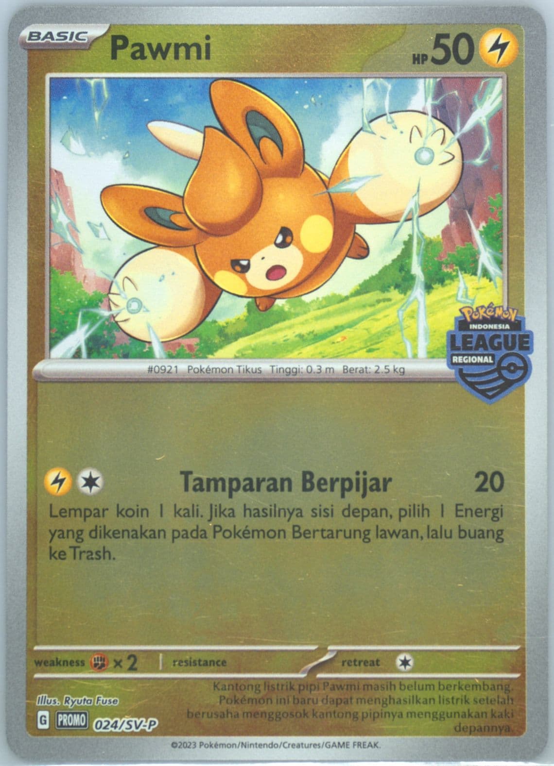 Pawmi Regional League Indonesia 2022-23 Participation (024) 2023 Pokemon Indonesian SV Promo