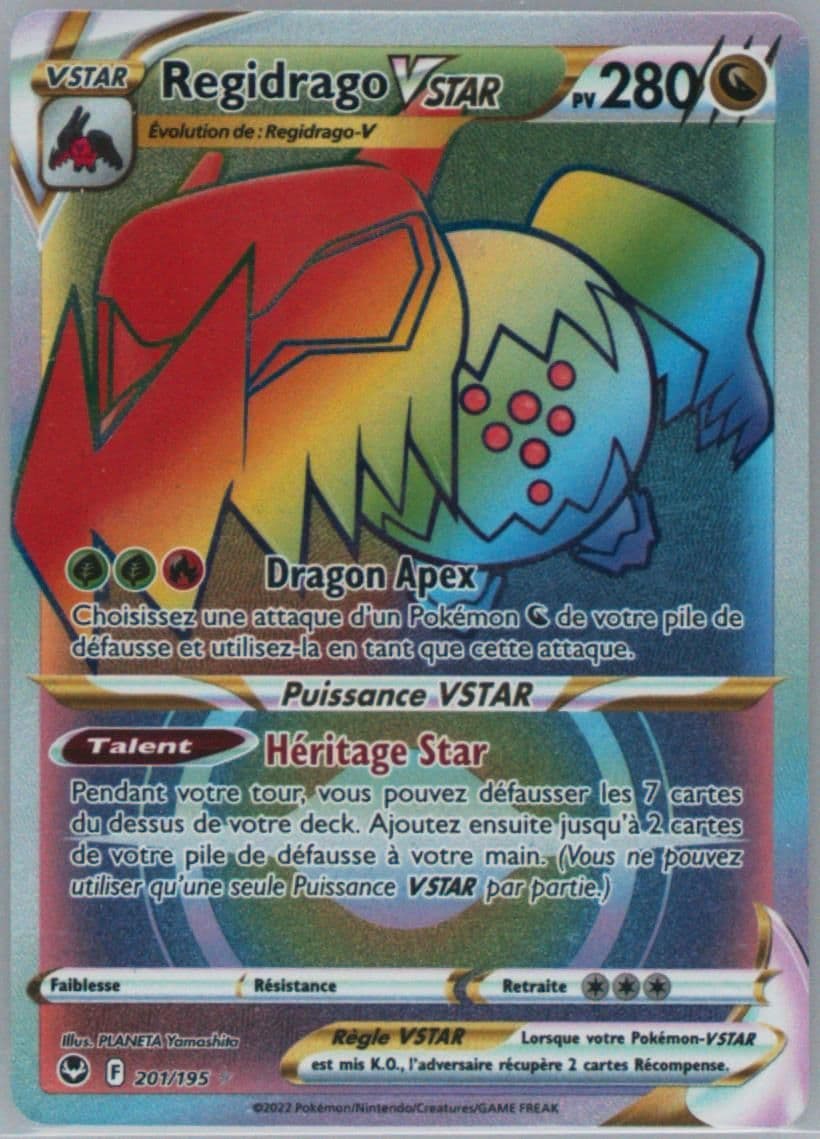 Full Art/Regidrago Vstar French-Secret (201) 2022 Pokemon Sword & Shield Silver Tempest