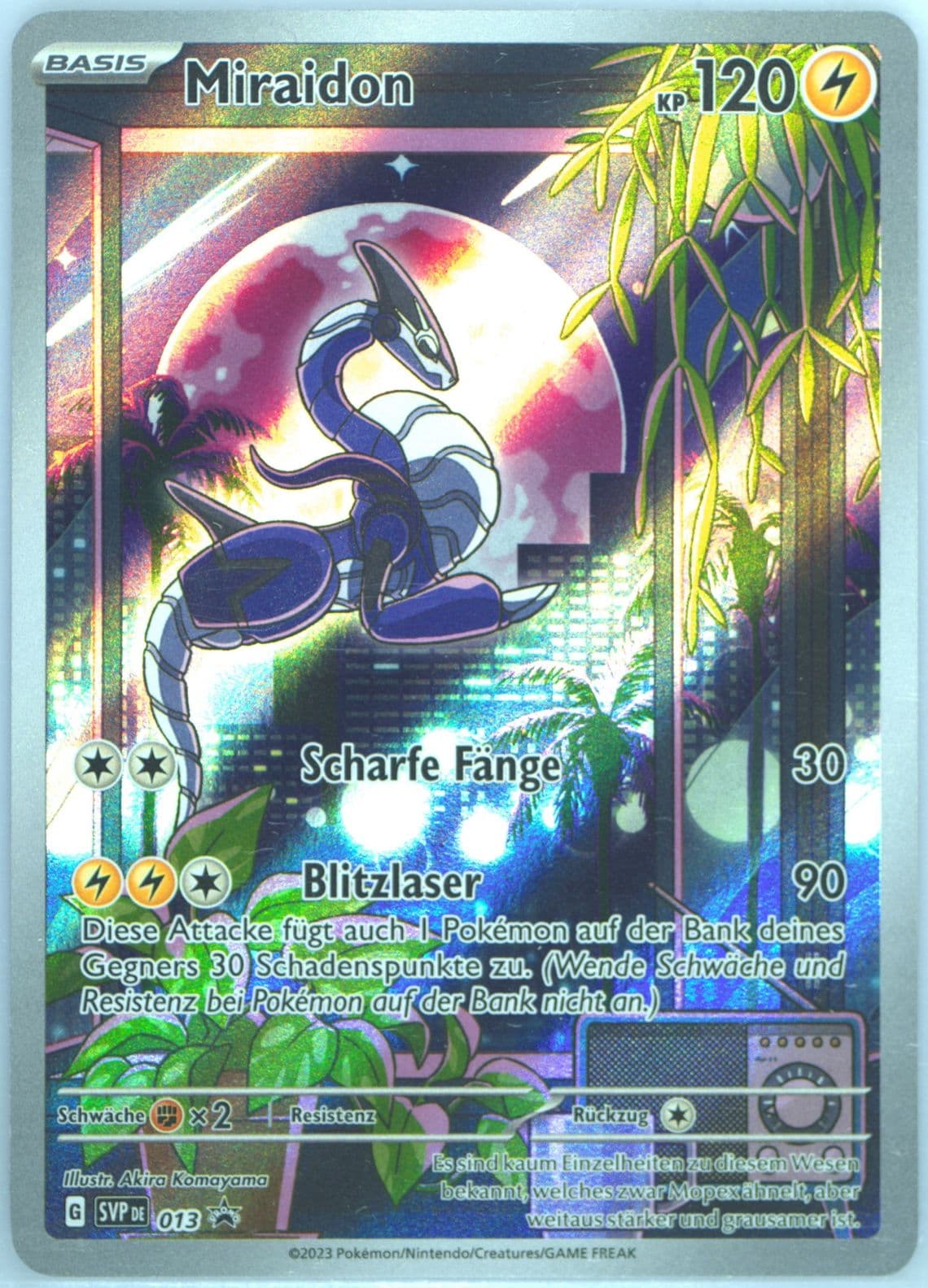 Miraidon Scarlet & Violet Elite Trainer Box-Miraidon (013) 2023 Pokemon German Svp de-SV Black Star Promo