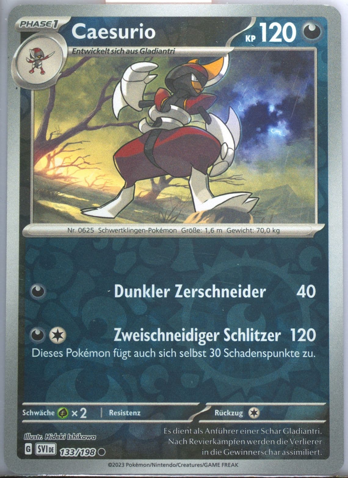 Bisharp Reverse Holo (133) 2023 Pokemon German Svi de-Scarlet & Violet