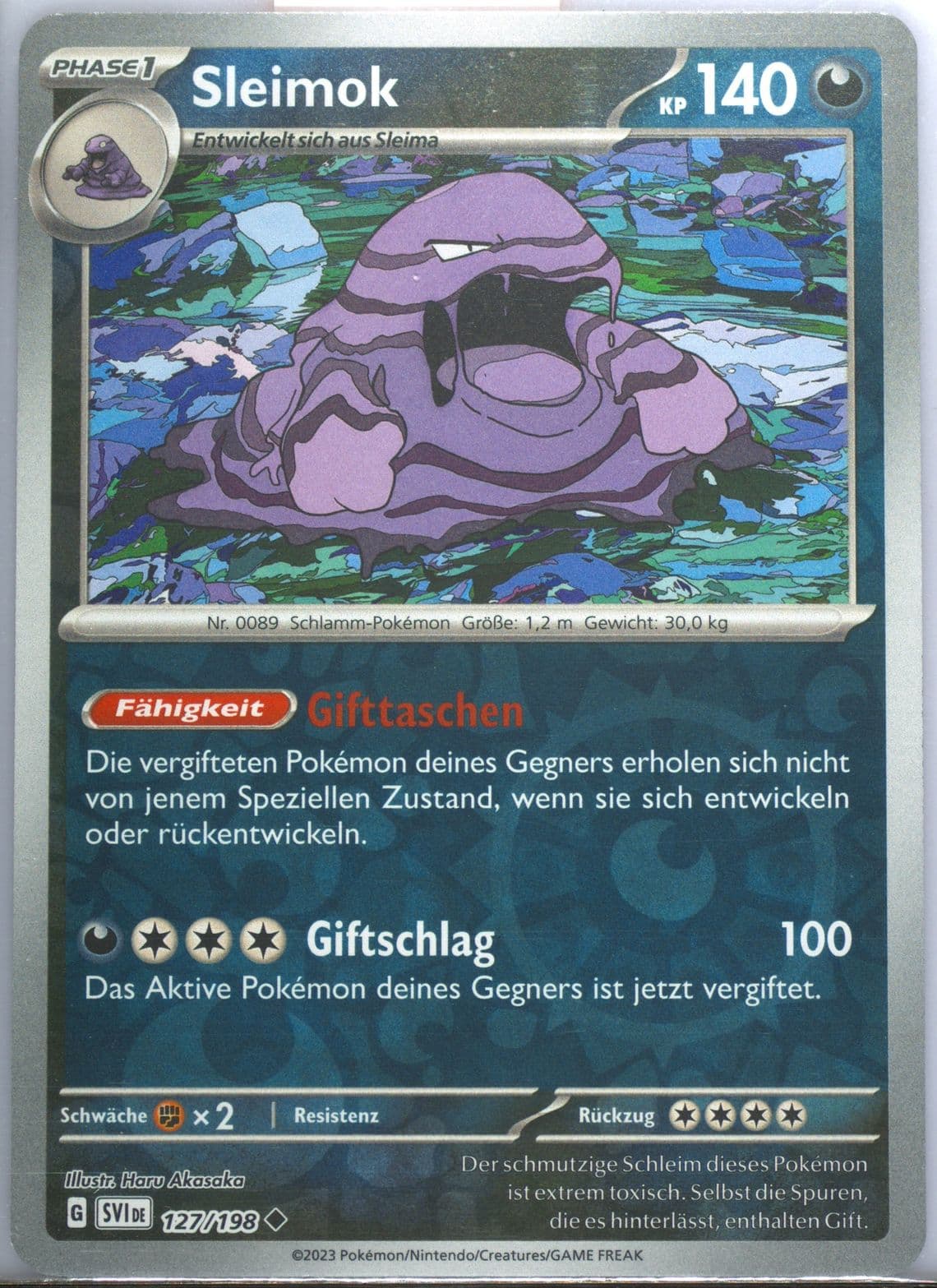 Muk Reverse Holo (127) 2023 Pokemon German Svi de-Scarlet & Violet