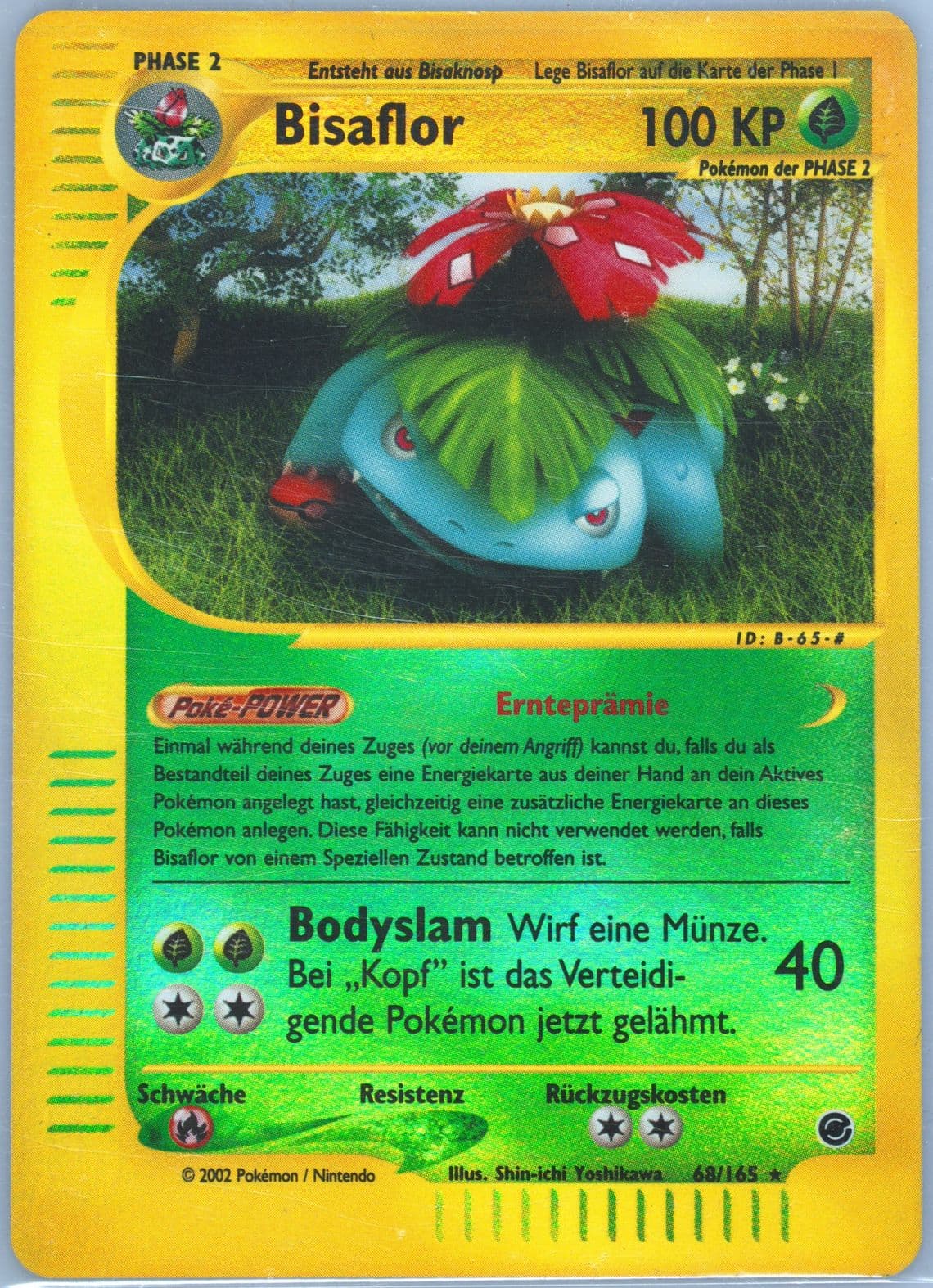 Bisaflor-Reverse Foil German (68) 2002 Pokemon Expedition