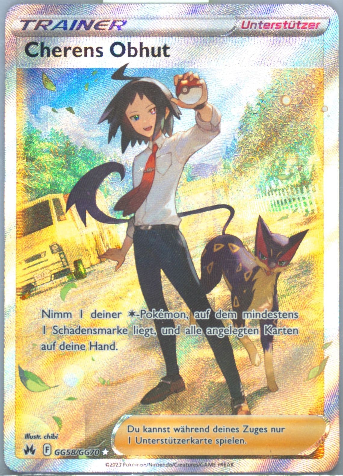 Full Art/Cherens Obhut German (GG58) 2023 Pokemon Sword and Shield Crown Zenith
