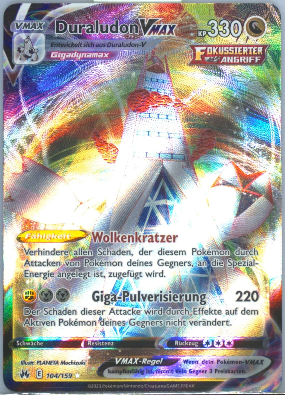 Full Art/Duraludon Vmax German (104) 2023 Pokemon Sword and Shield Crown Zenith