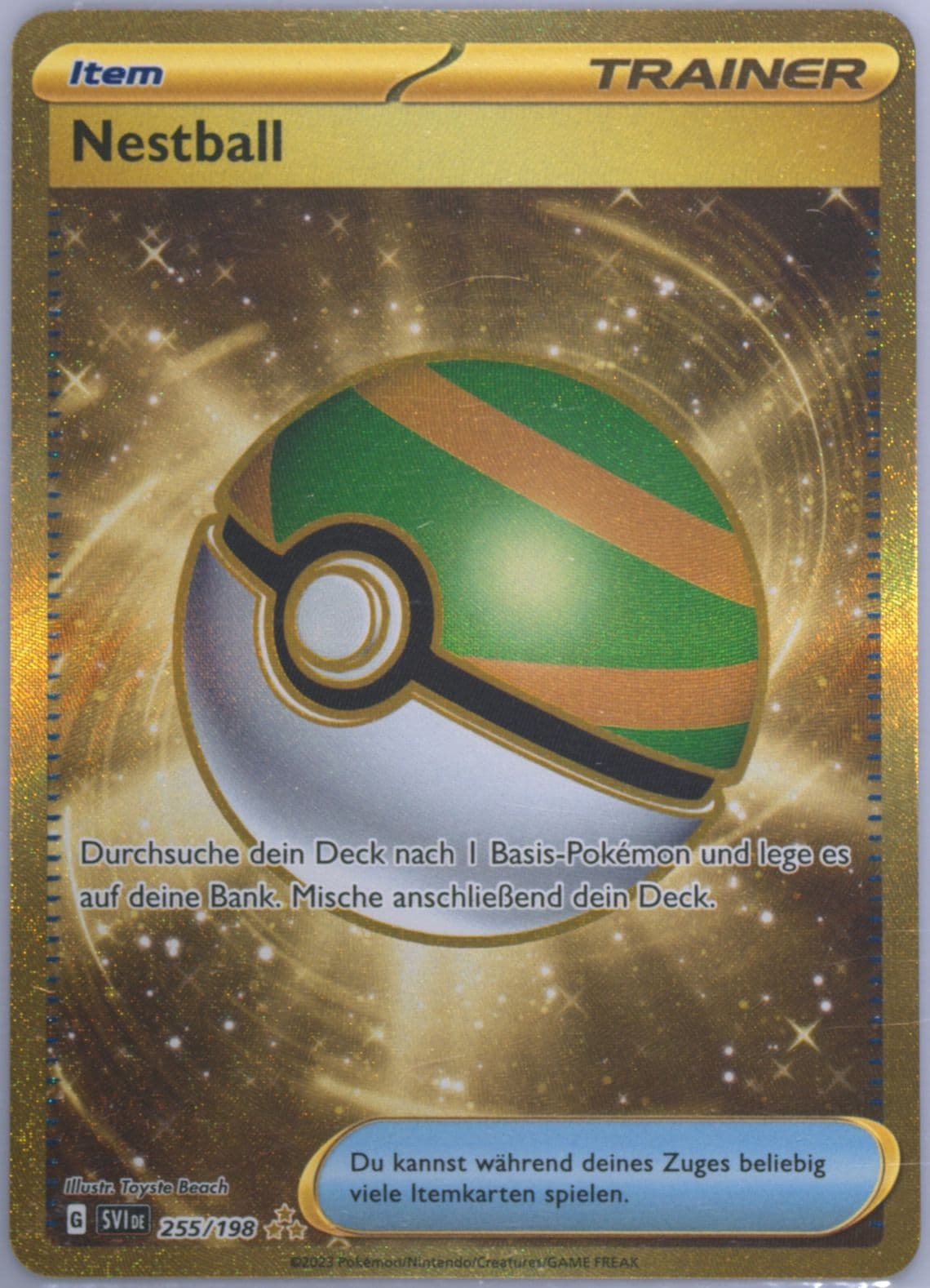 Nest Ball Hyper Rare (255) 2023 Pokemon German Svi de-Scarlet & Violet