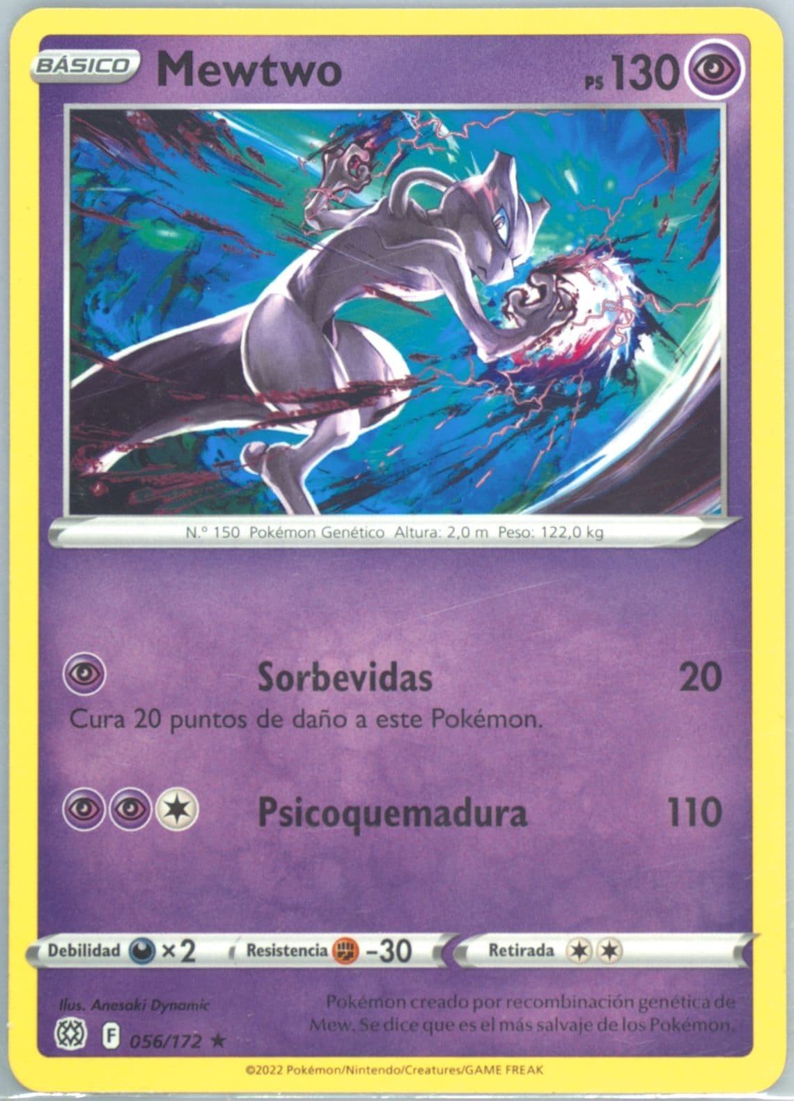 Mewtwo Spanish (056) 2022 Pokemon Sword & Shield Brilliant Stars