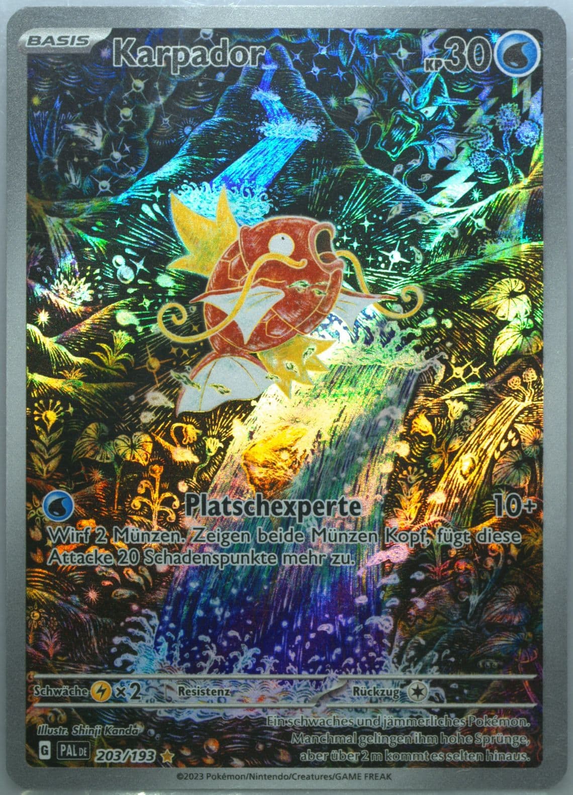 Magikarp Illustration Rare (203) 2023 Pokemon German Pal de-Paldea Evolved