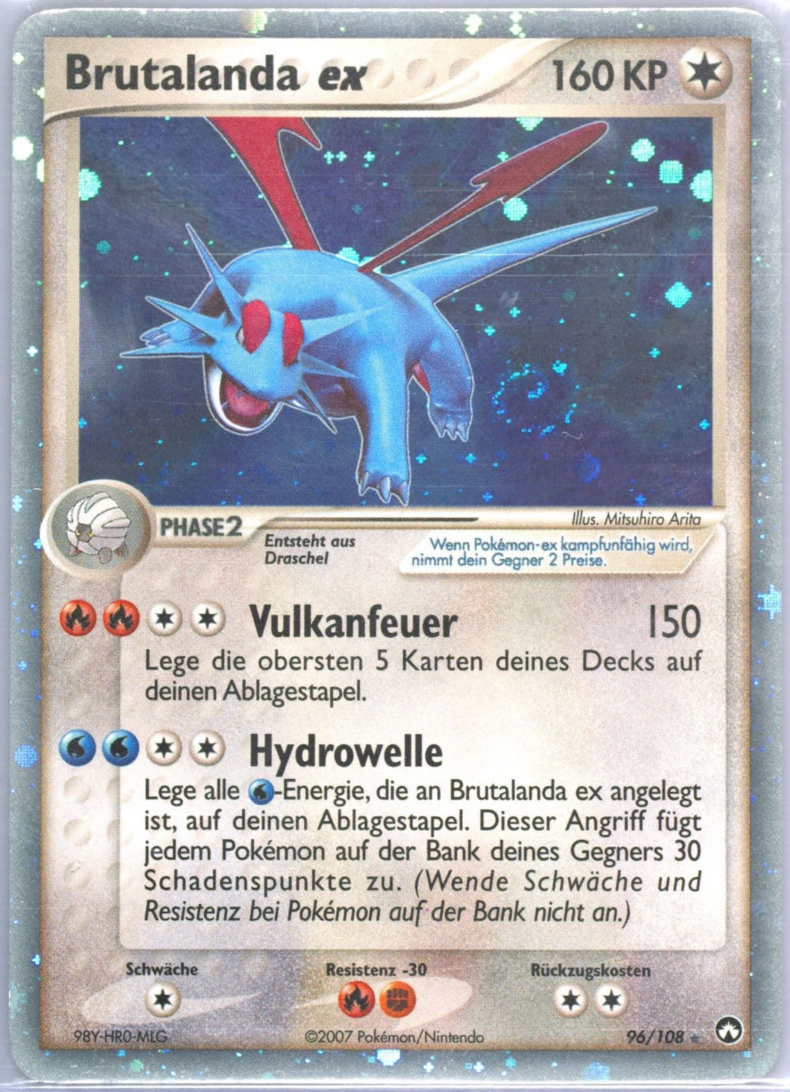 Brutalanda EX-Holo German (96) 2007 Pokemon EX Power Keepers