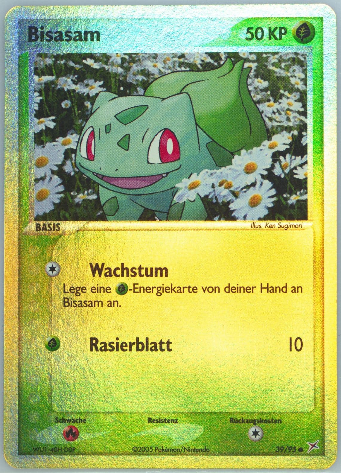 Bisasam-Reverse Foil (39) 2005 Pokemon German EX Team Magma VS Team Aqua