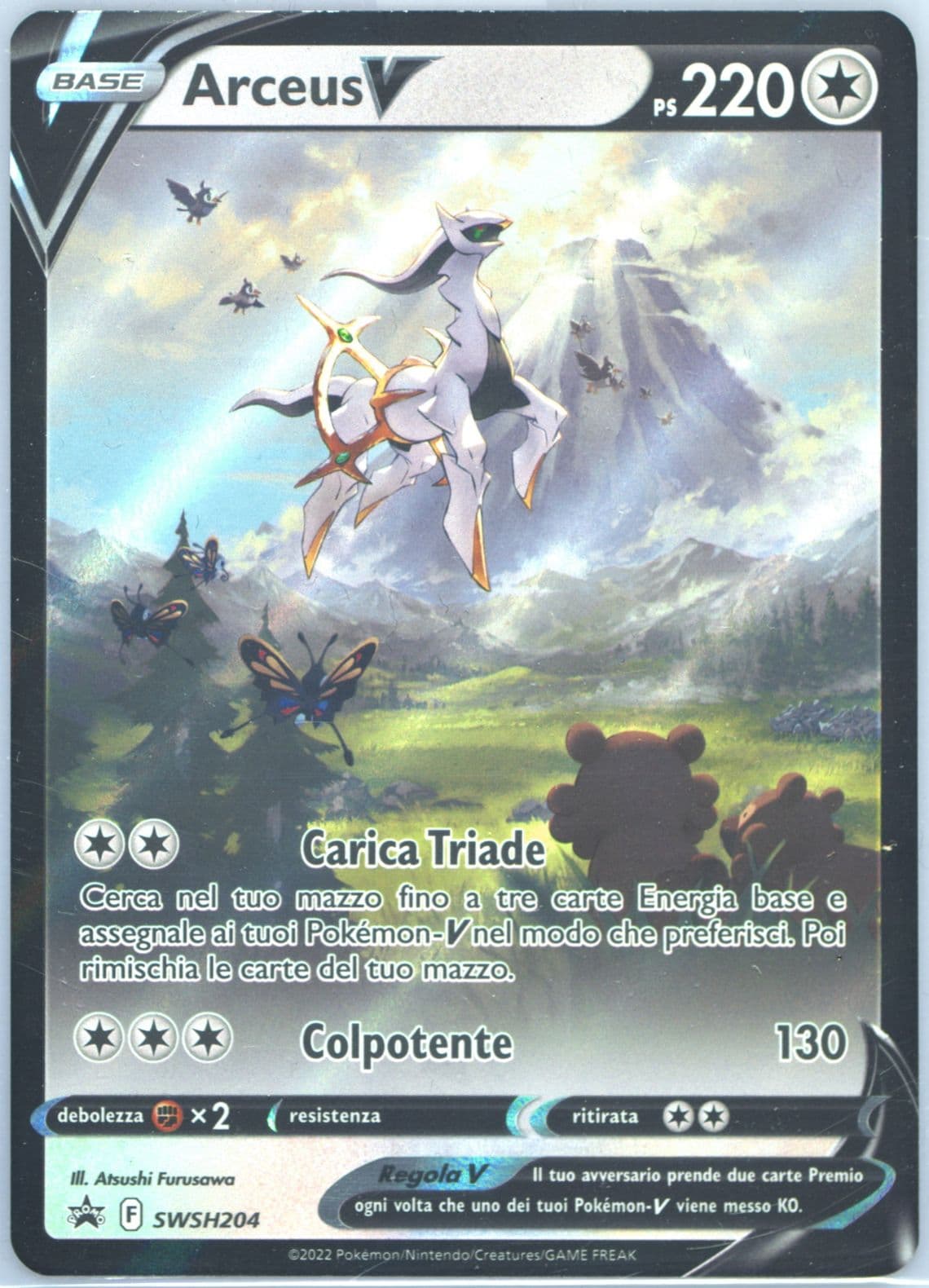 Arceus V Arceus V Figure Collection-Italian (204) 2022 Pokemon Swsh Black Star Promo