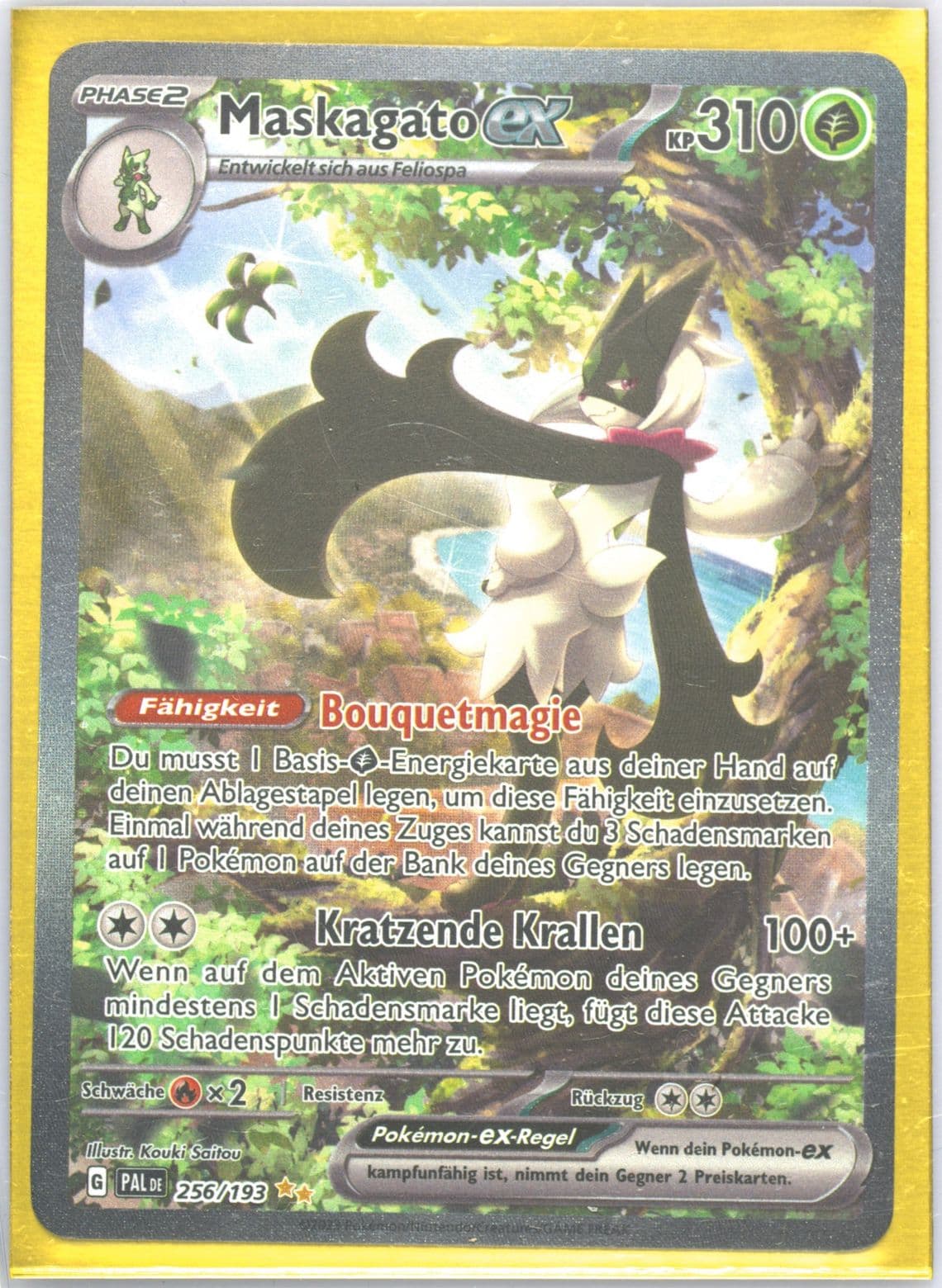 Meowscarada EX Special Illustration Rare (256) 2023 Pokemon German Pal de-Paldea Evolved