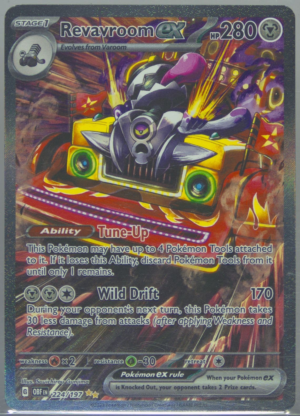 Revavroom EX Special Illustration Rare (224) 2023 Pokemon Obf EN-Obsidian Flames