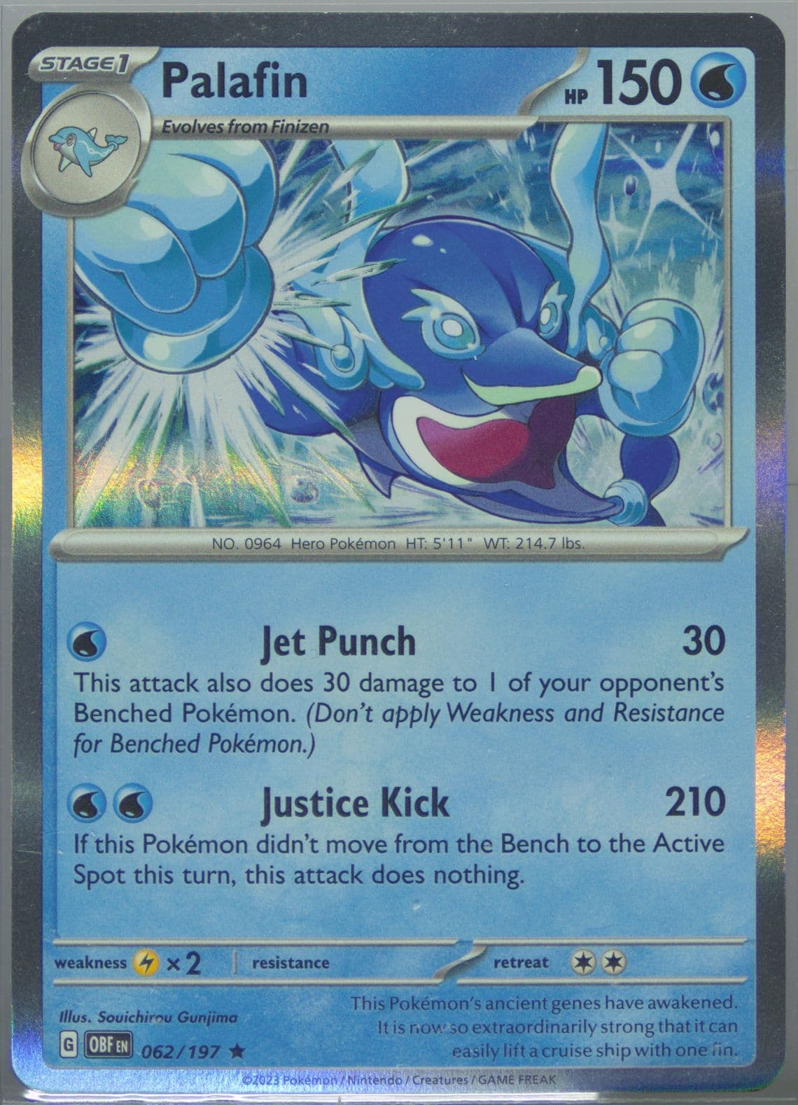 Palafin (062) 2023 Pokemon Obf EN-Obsidian Flames