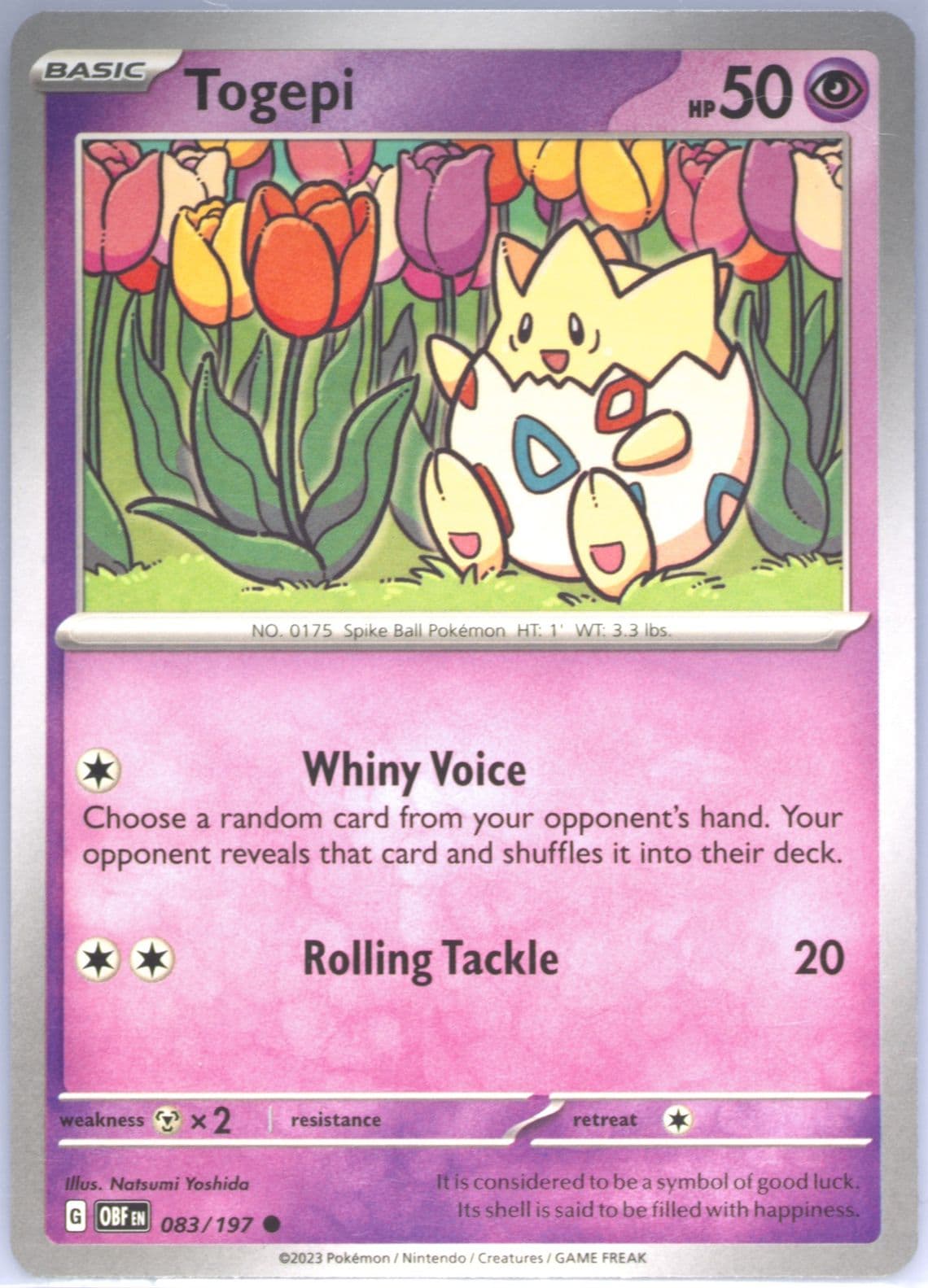 Togepi (083) 2023 Pokemon Obf EN-Obsidian Flames