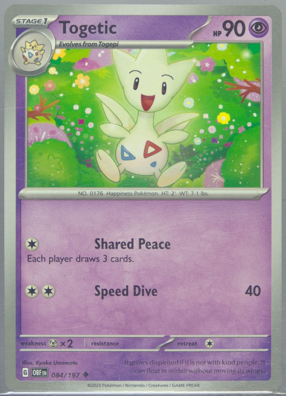 Togetic (084) 2023 Pokemon Obf EN-Obsidian Flames