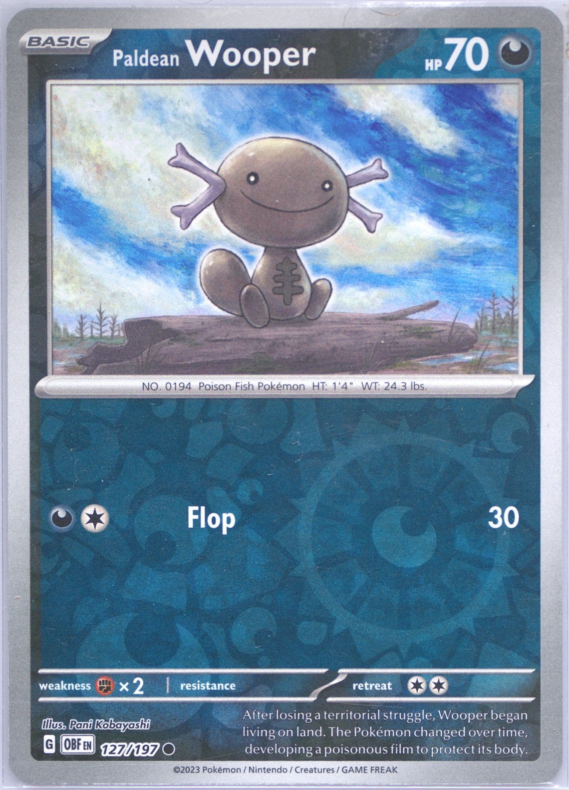 Paldean Wooper (127) 2023 Pokemon Obf EN-Obsidian Flames