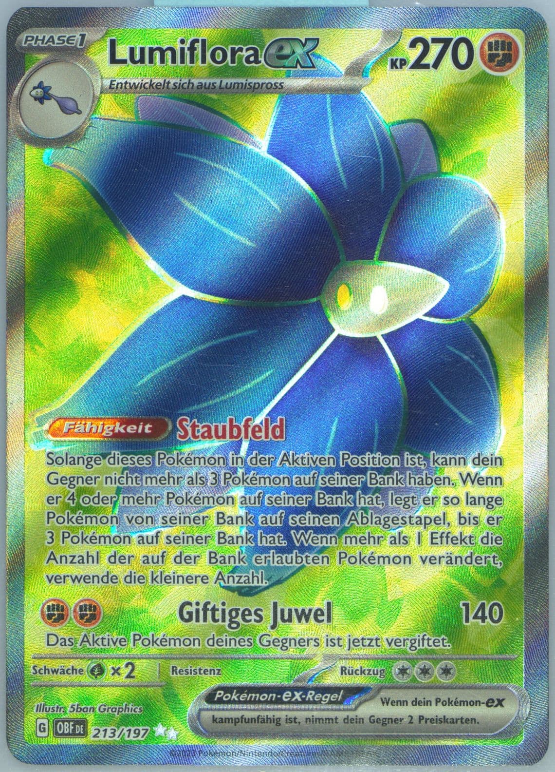 Glimmora EX Ultra Rare (213) 2023 Pokemon German Obf de-Obsidian Flames
