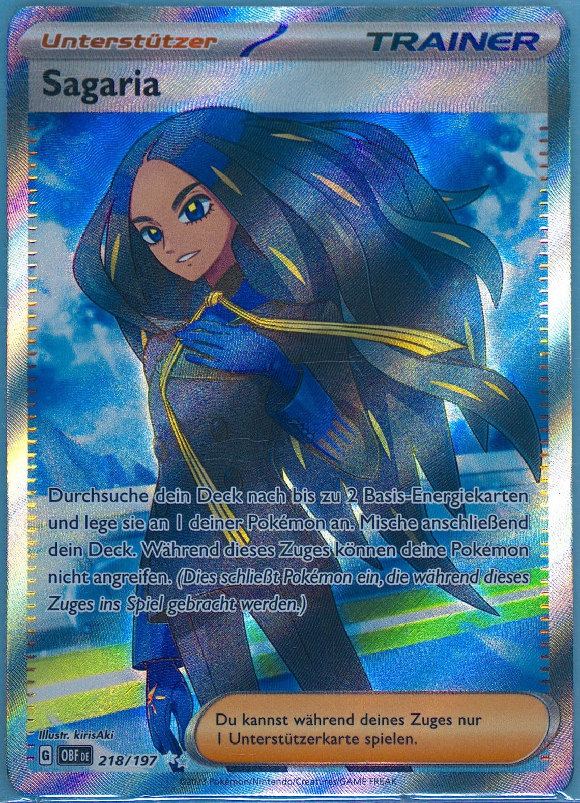 Geeta Ultra Rare (218) 2023 Pokemon German Obf de-Obsidian Flames