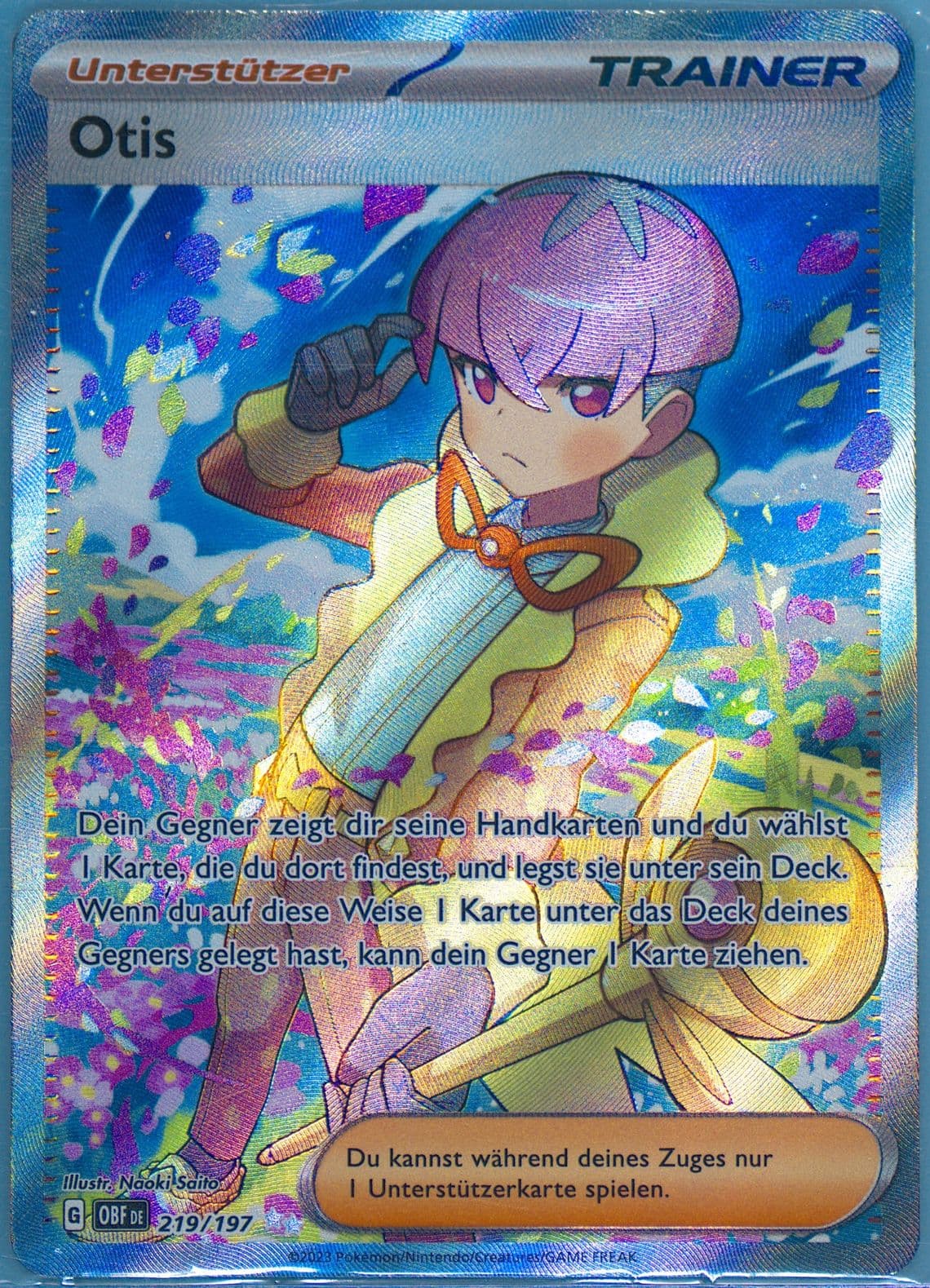 Ortega Ultra Rare (219) 2023 Pokemon German Obf de-Obsidian Flames