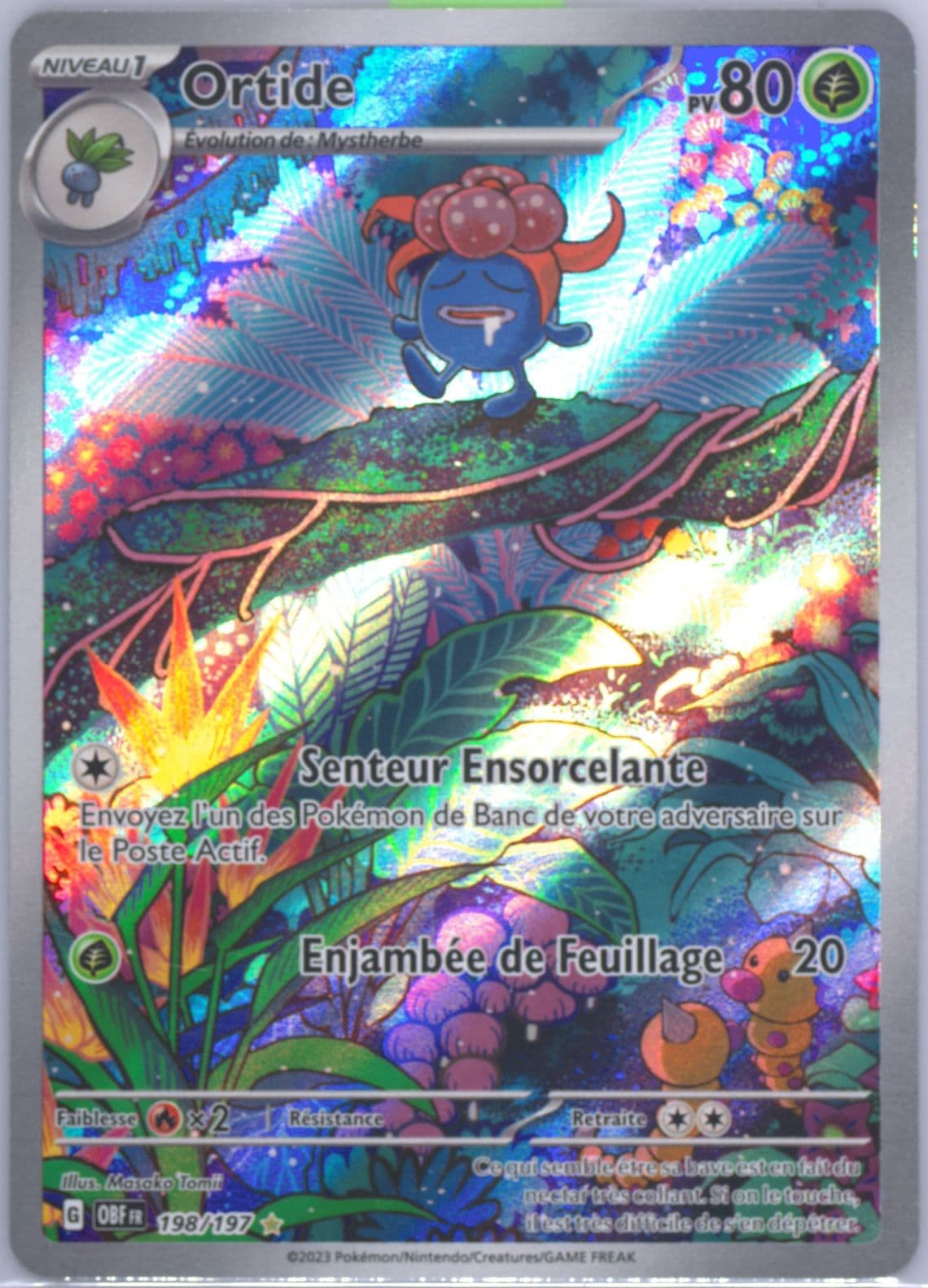 Gloom Illustration Rare (198) 2023 Pokemon French Obf FR-Obsidian Flames