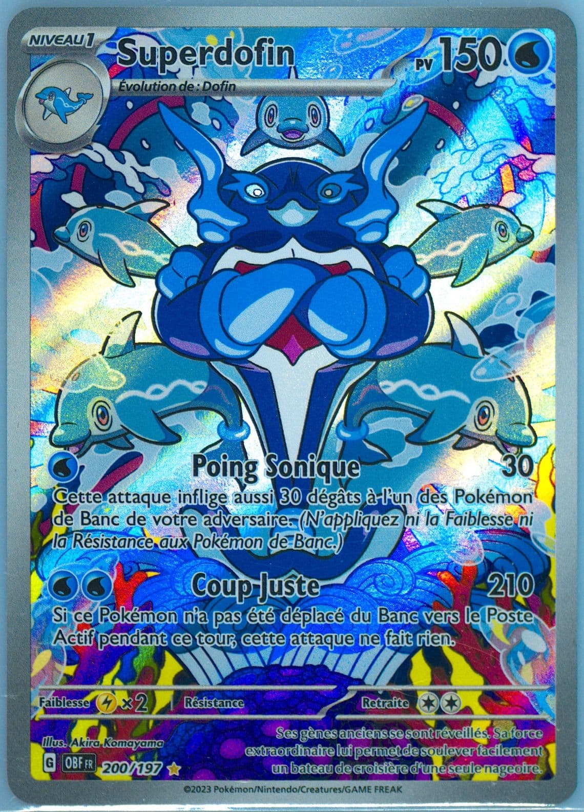 Palafin Illustration Rare (200) 2023 Pokemon French Obf FR-Obsidian Flames