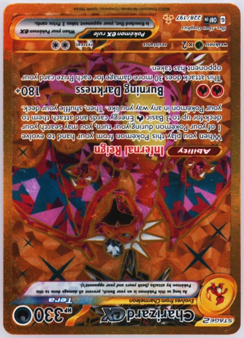 Charizard EX Hyper Rare (228) 2023 Pokemon Spanish Obf ES-Obsidian Flames