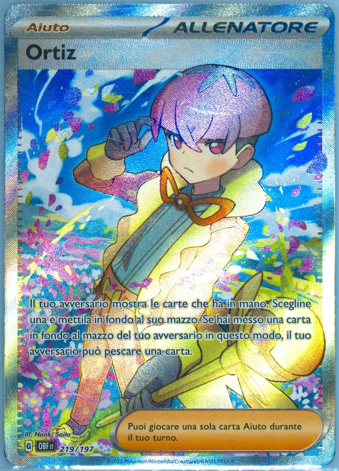 Ortega Ultra Rare (219) 2023 Pokemon Italian Obf It-Obsidian Flames