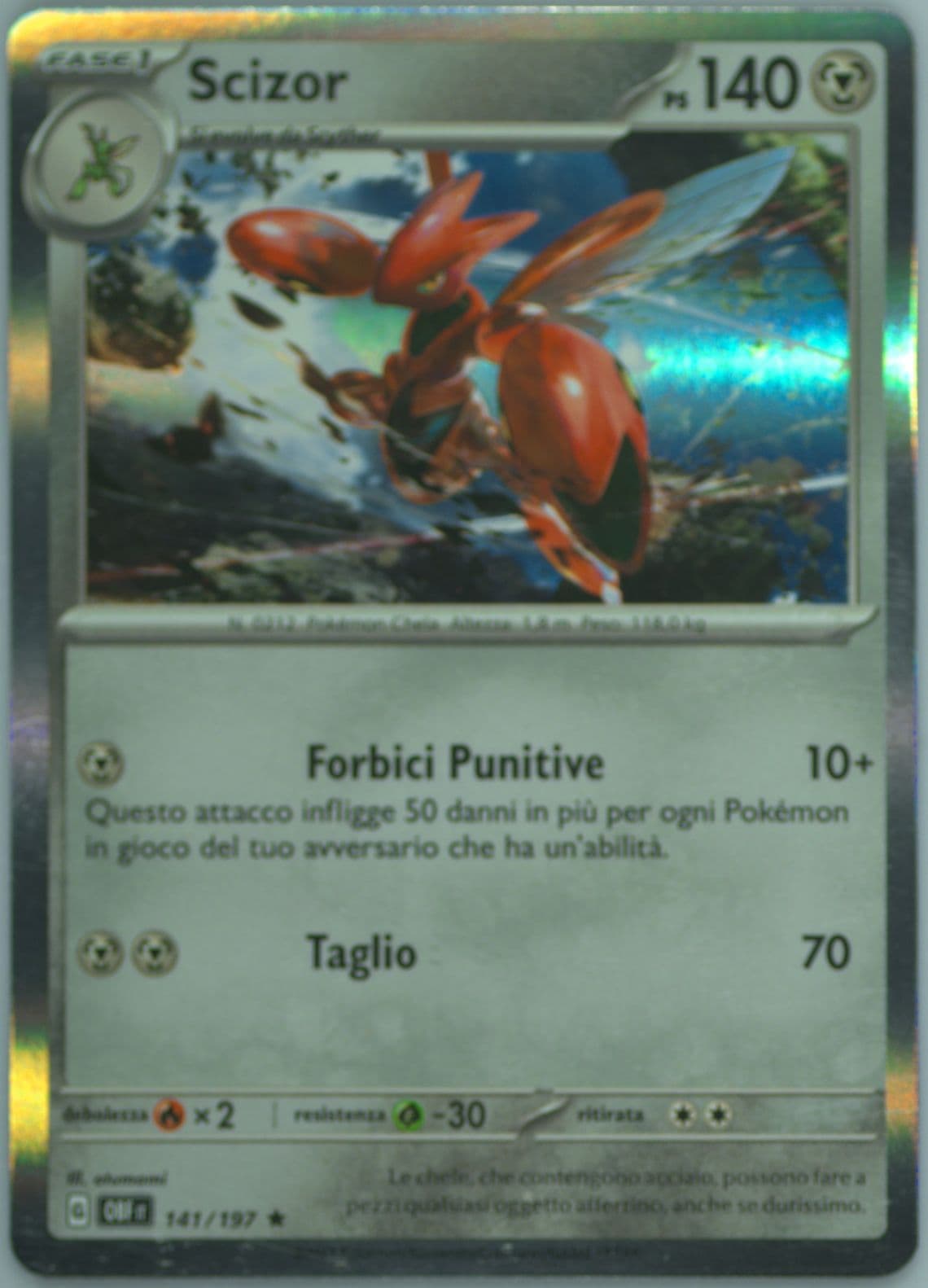 Scizor (141) 2023 Pokemon Italian Obf It-Obsidian Flames
