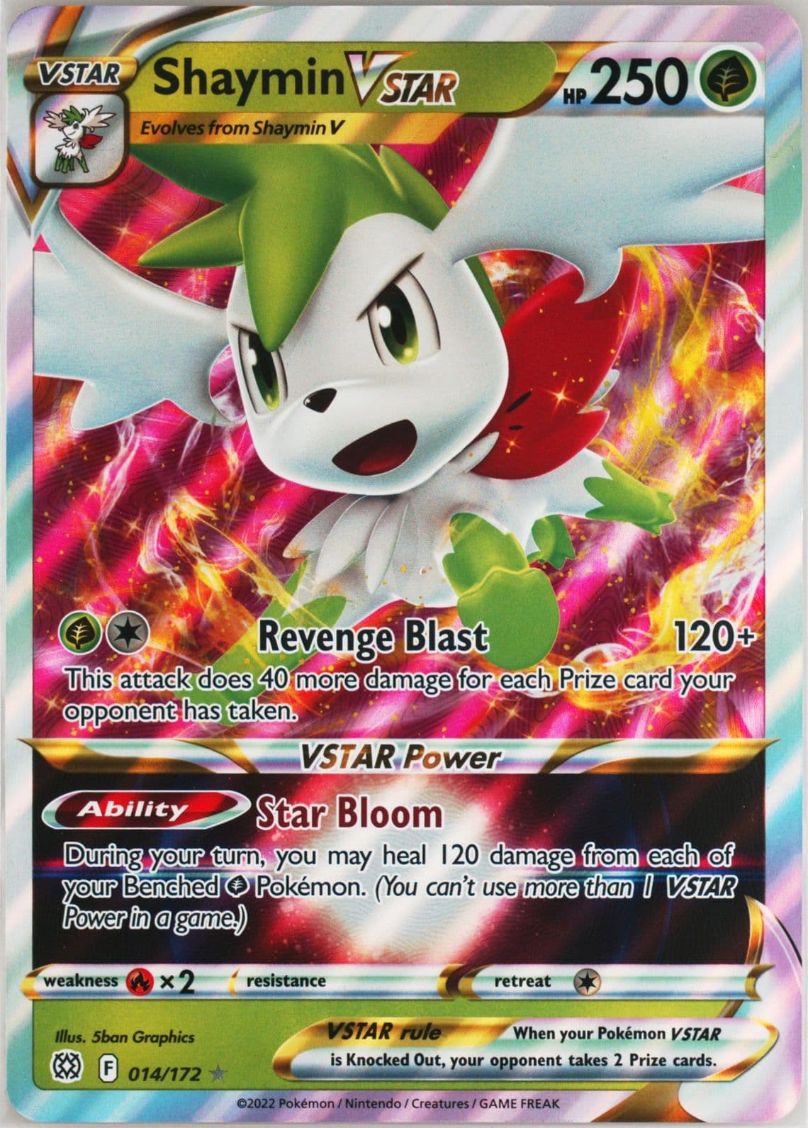 Shaymin Vstar Jumbo (014) 2022 Pokemon Sword & Shield Brilliant Stars