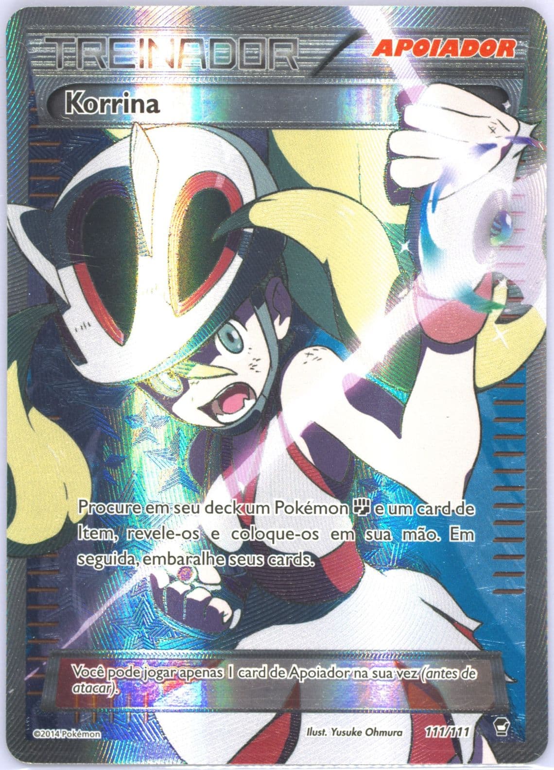 Full Art/Korrina Portuguese (111) 2014 Pokemon XY Furious Fists