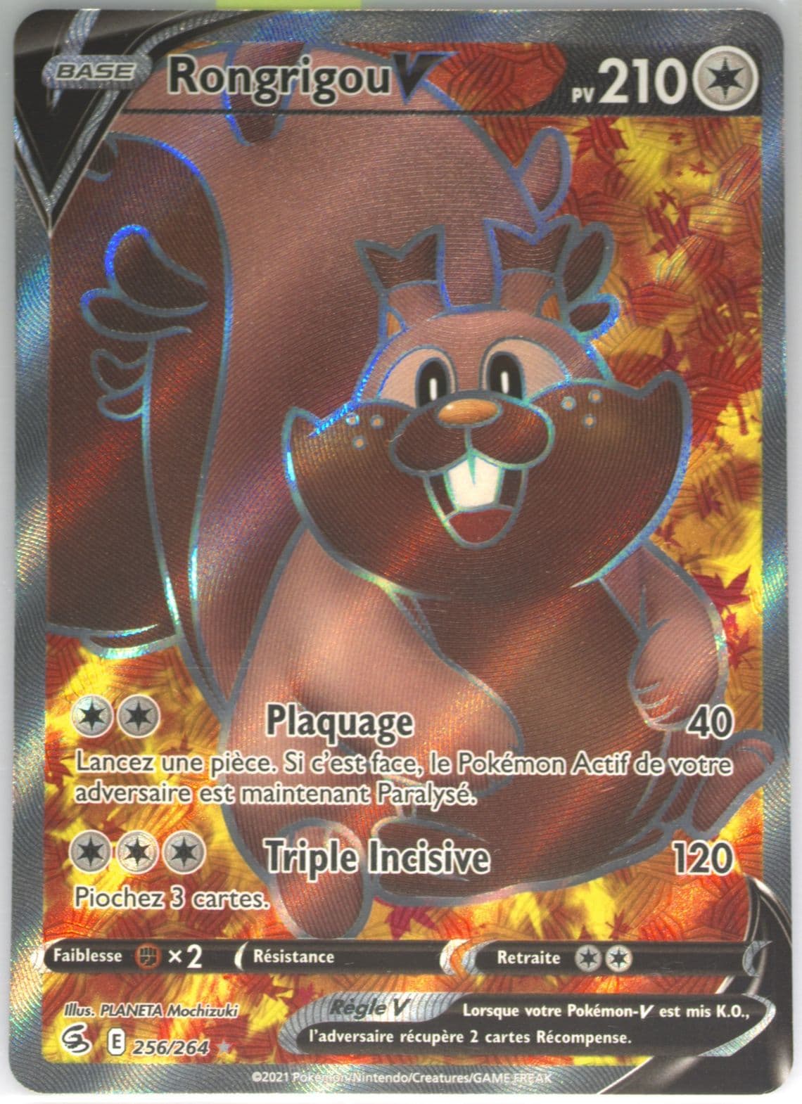 Full Art/Rongrigou V French (256) 2021 Pokemon Sword & Shield Fusion Strike